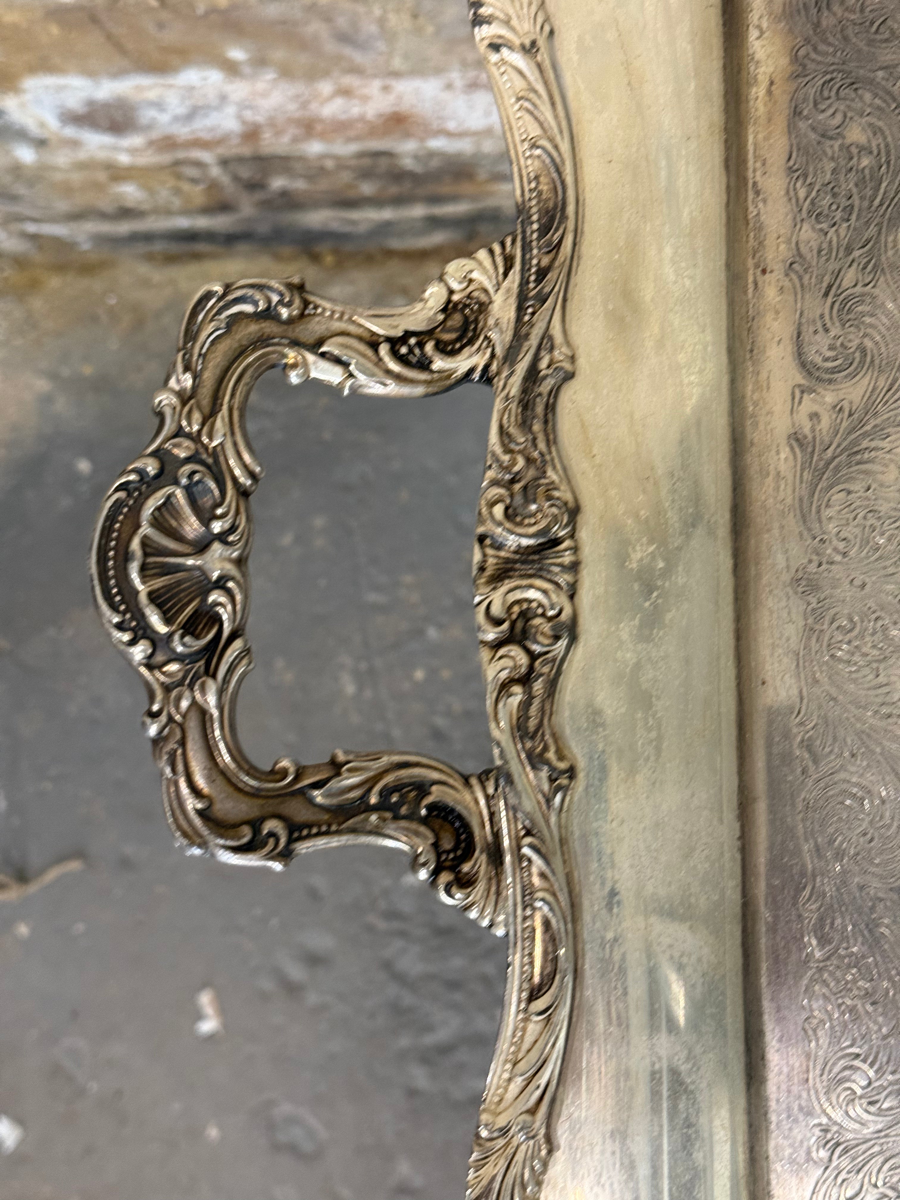 Antique Silver Tray