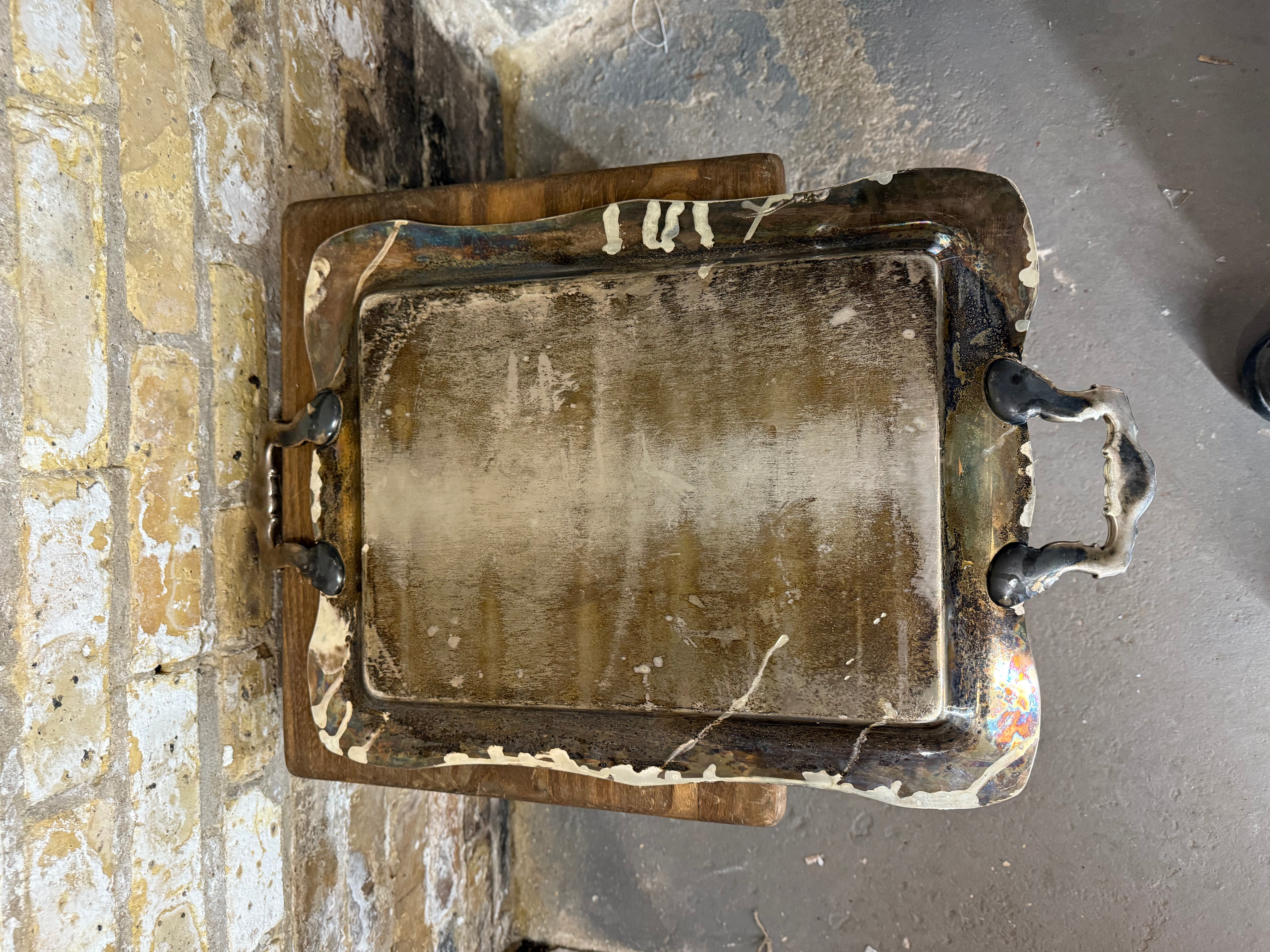 Antique Silver Tray
