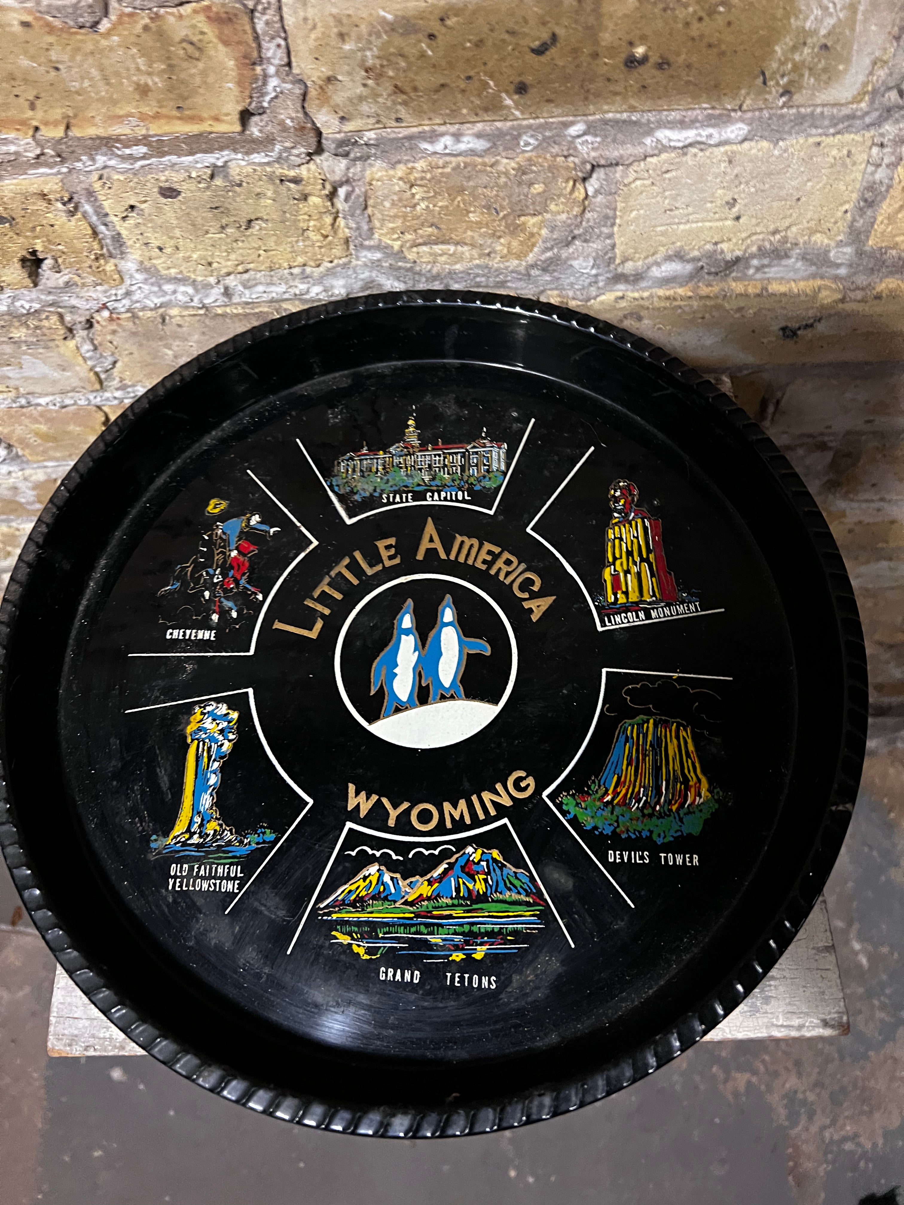 Vintage Souvenir Tray - Wyoming
