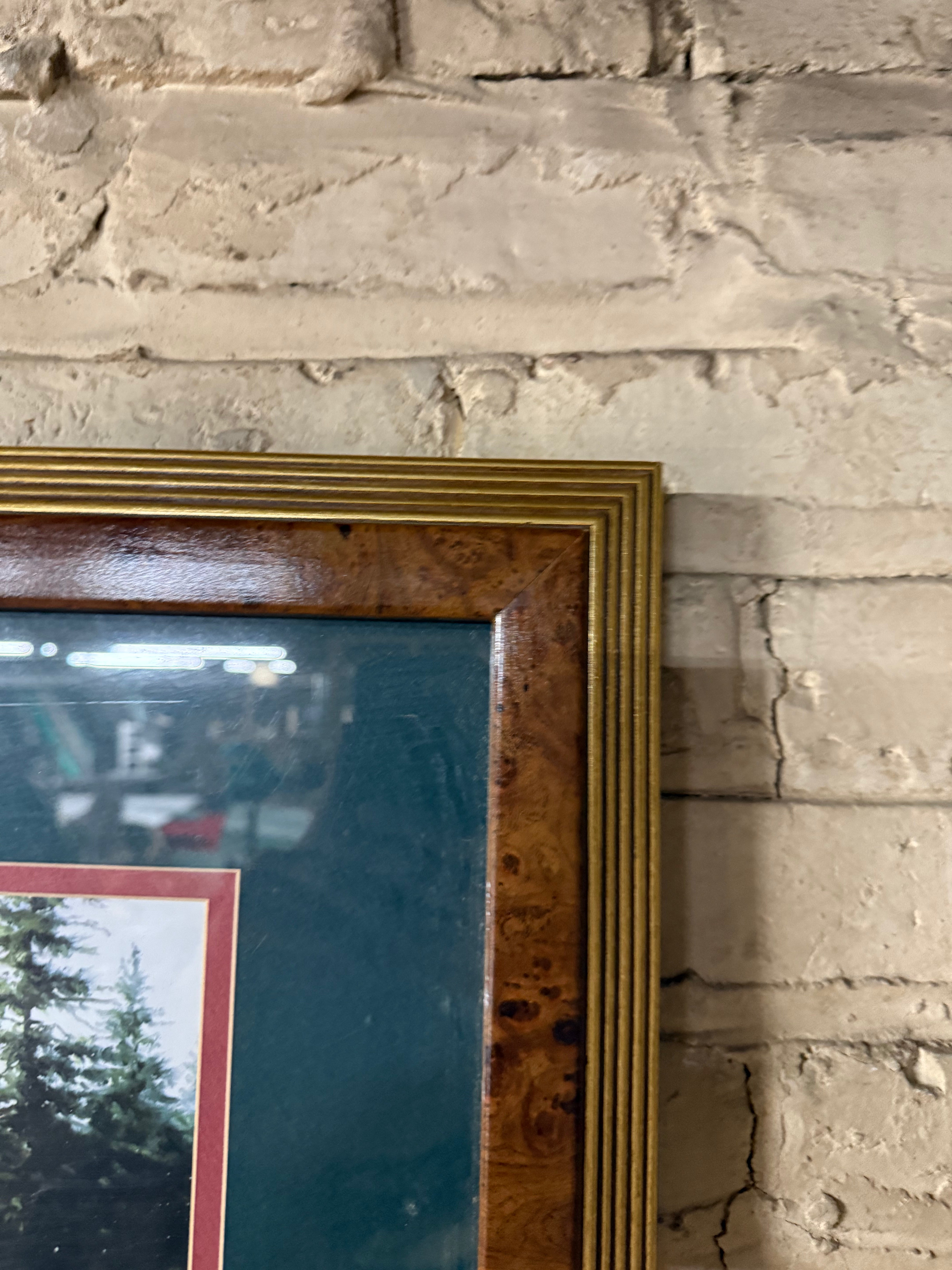White Water Crossing Framed Western Art
