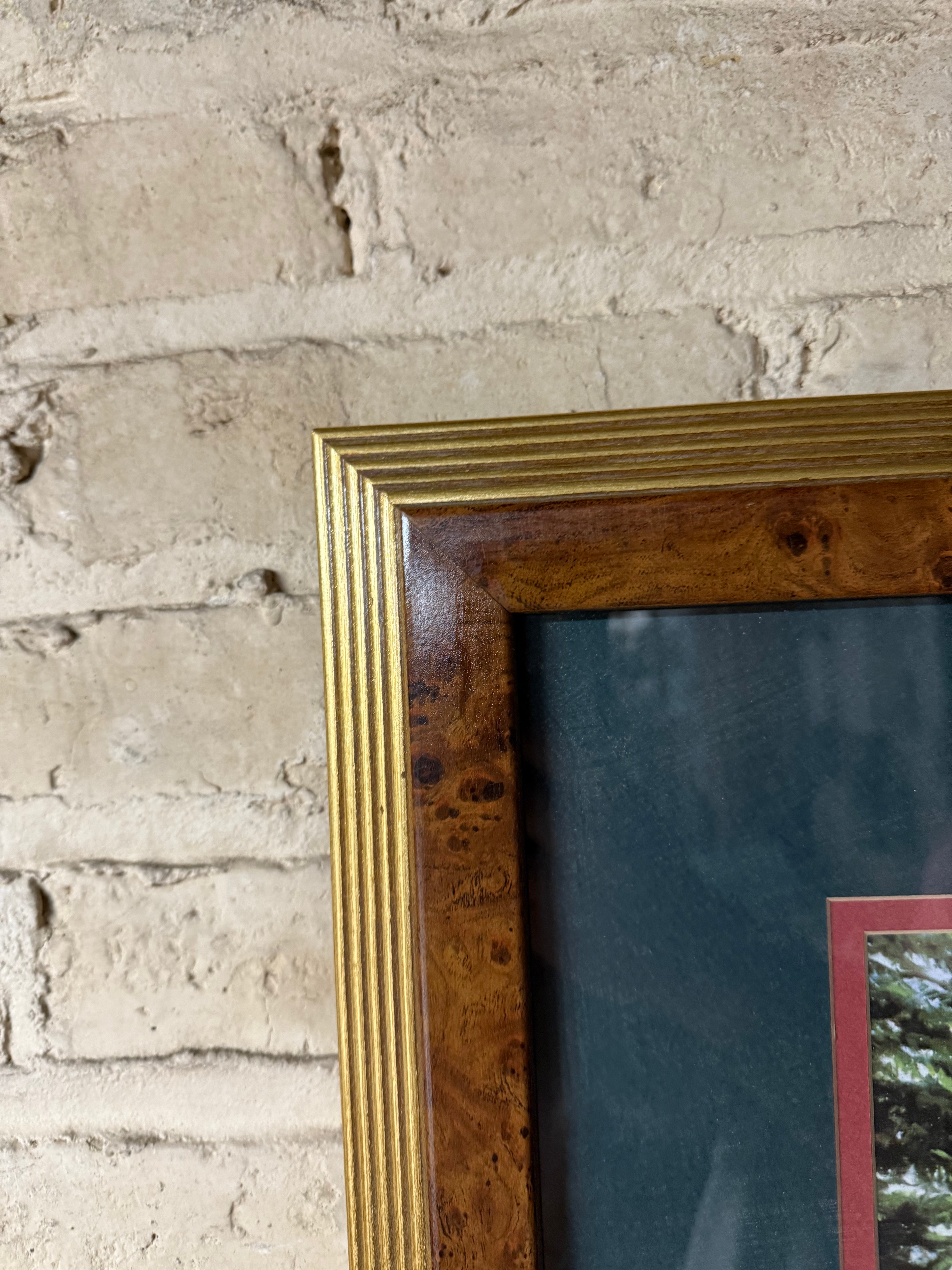 White Water Crossing Framed Western Art