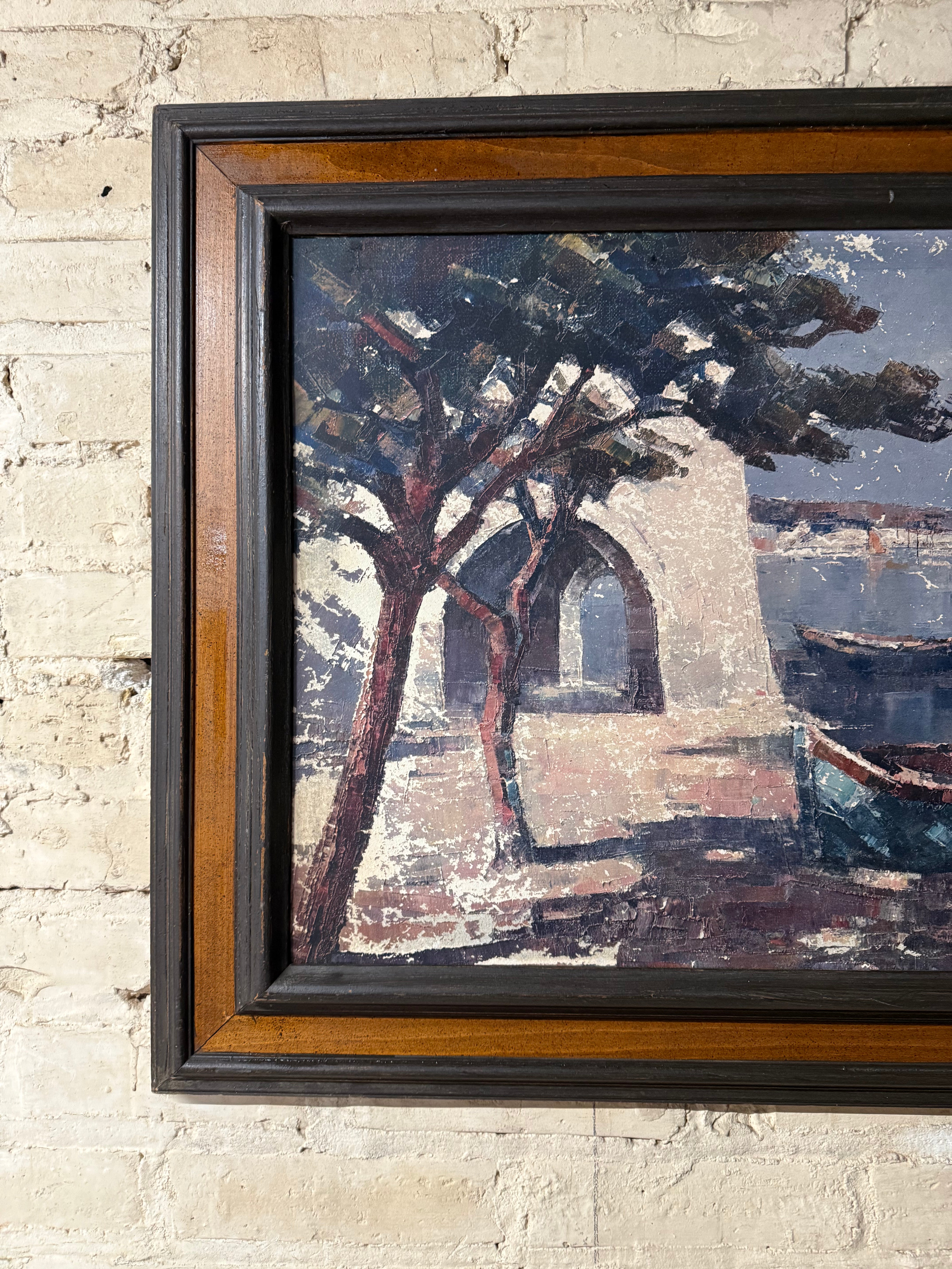 European Seaside Sailboat Landscape