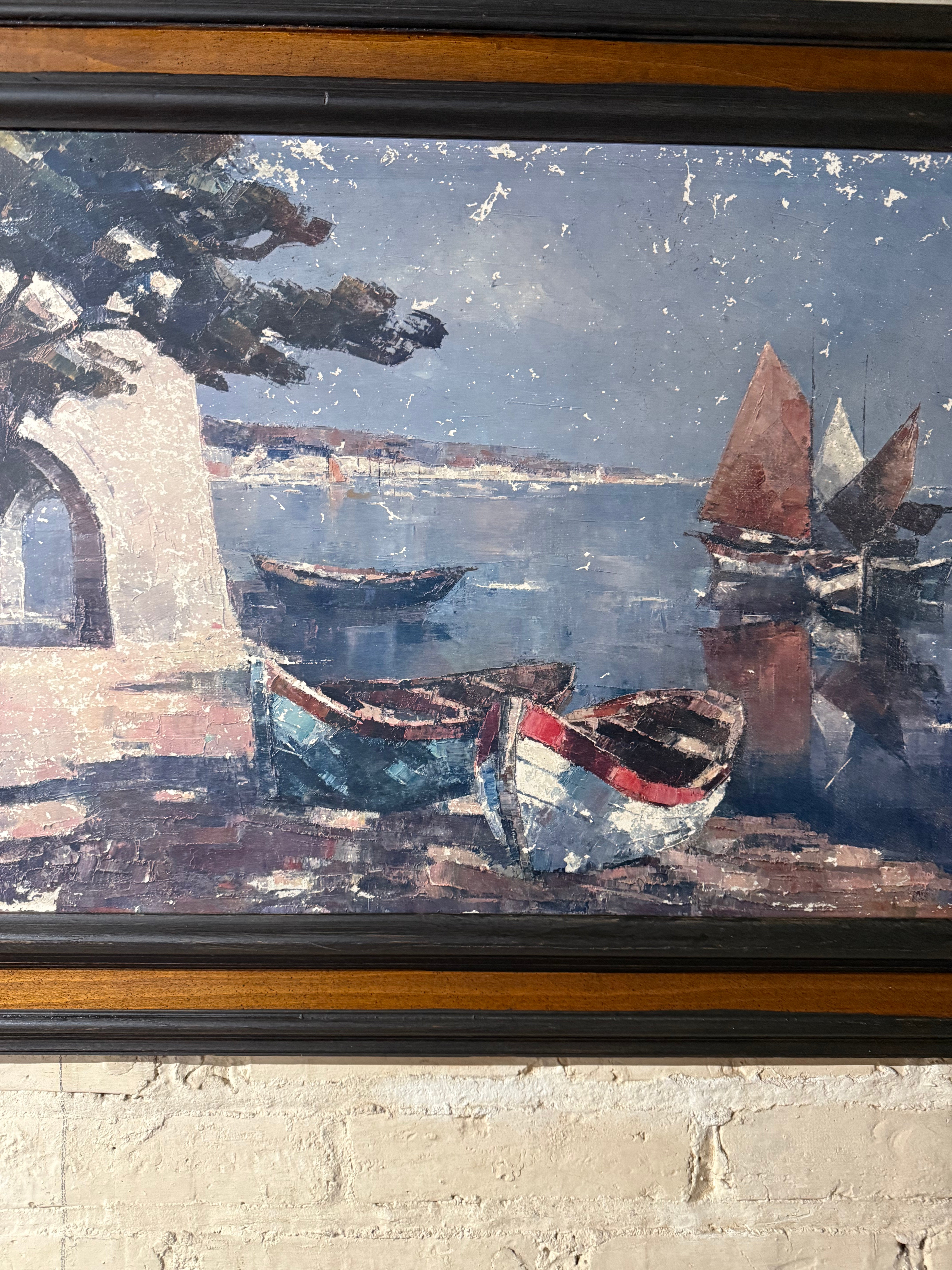 European Seaside Sailboat Landscape