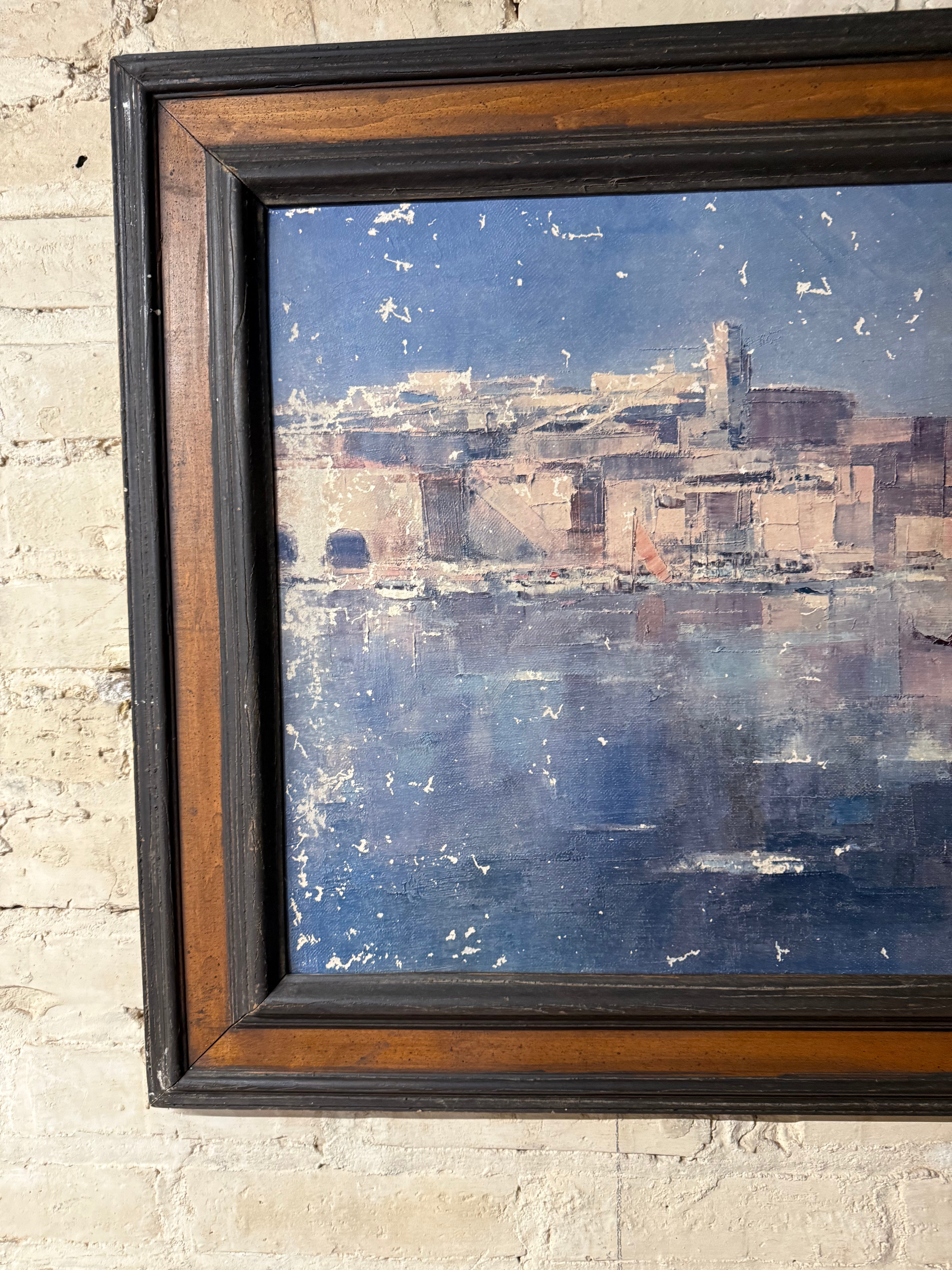Vintage Sailboat Seascape