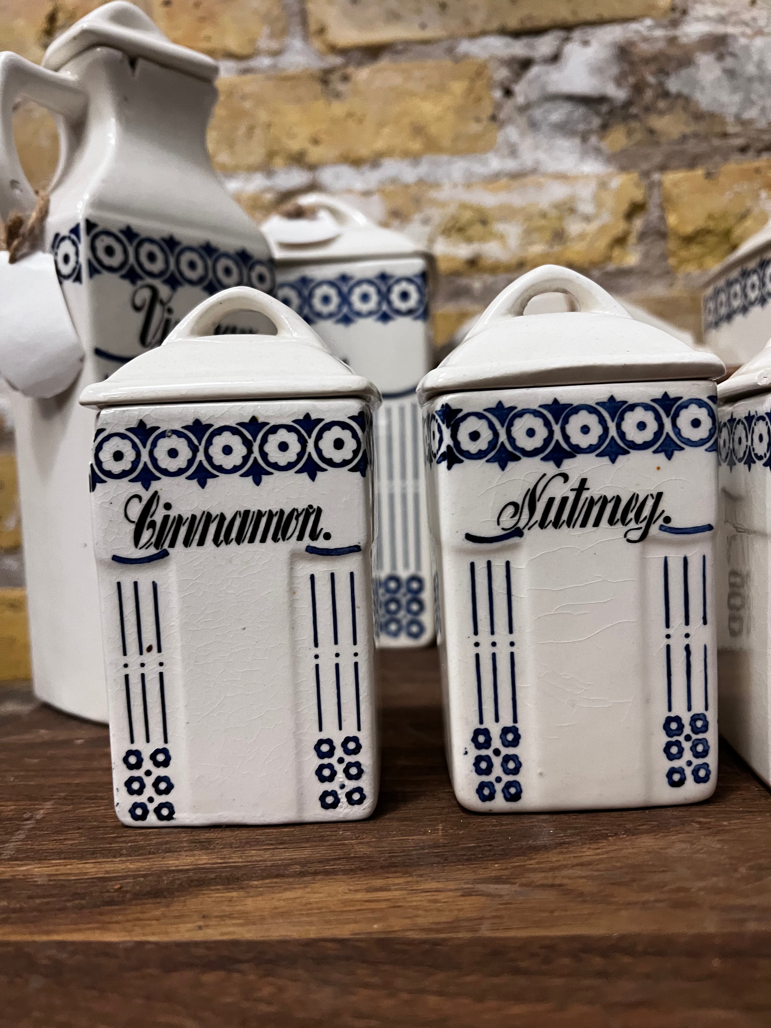 German Canister Set - 9 Pieces