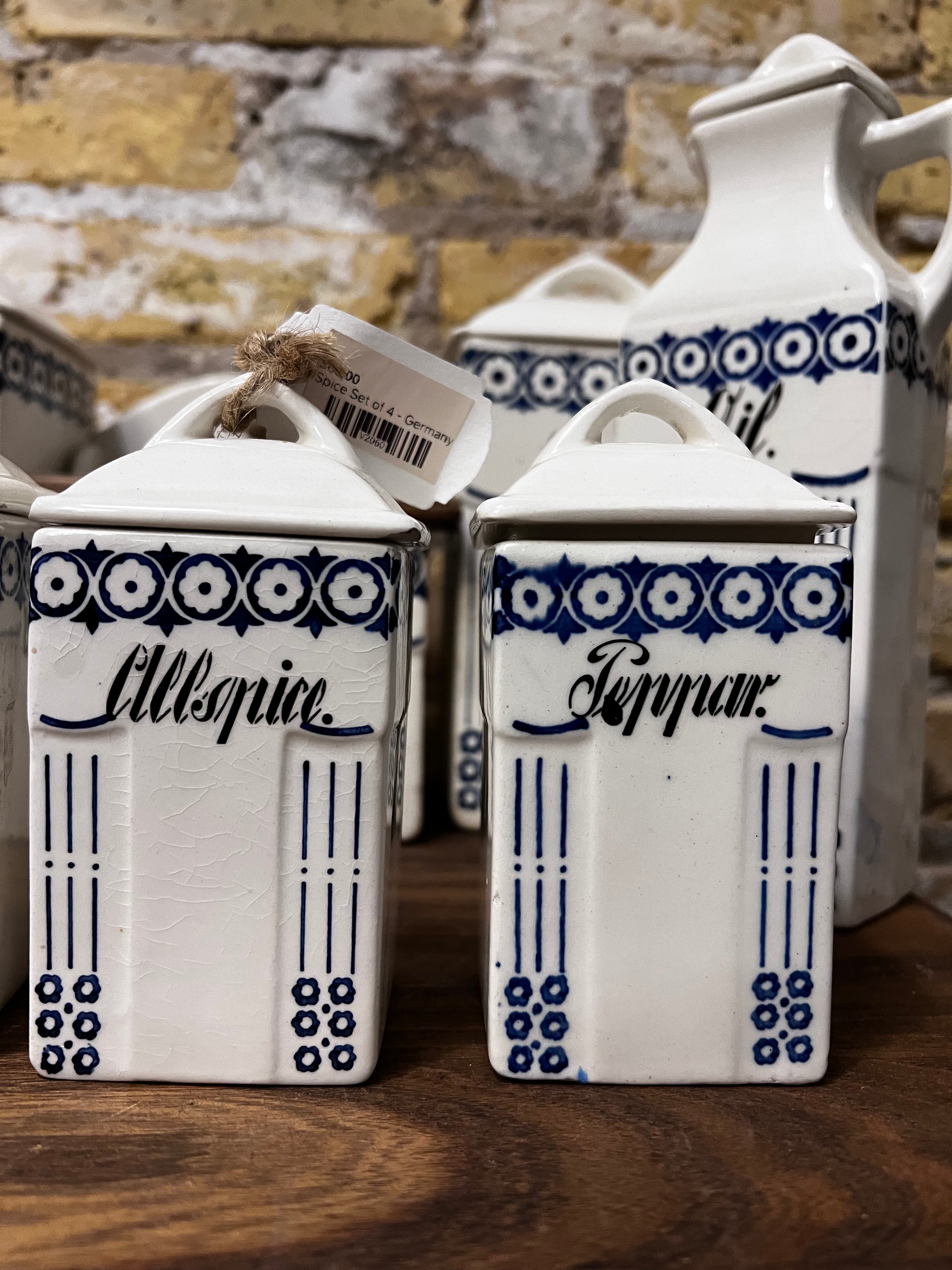 German Canister Set - 9 Pieces