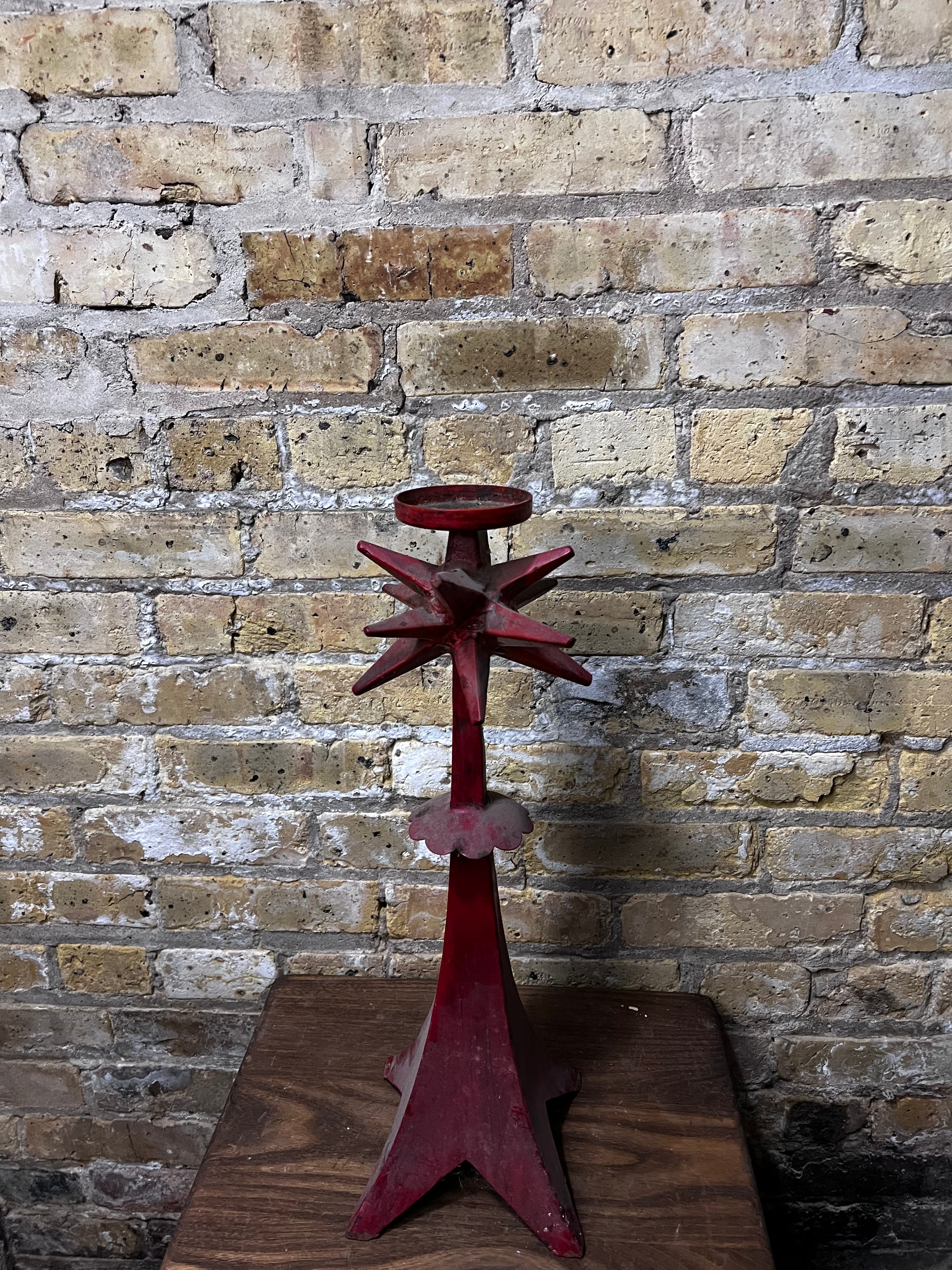 iron candle holder