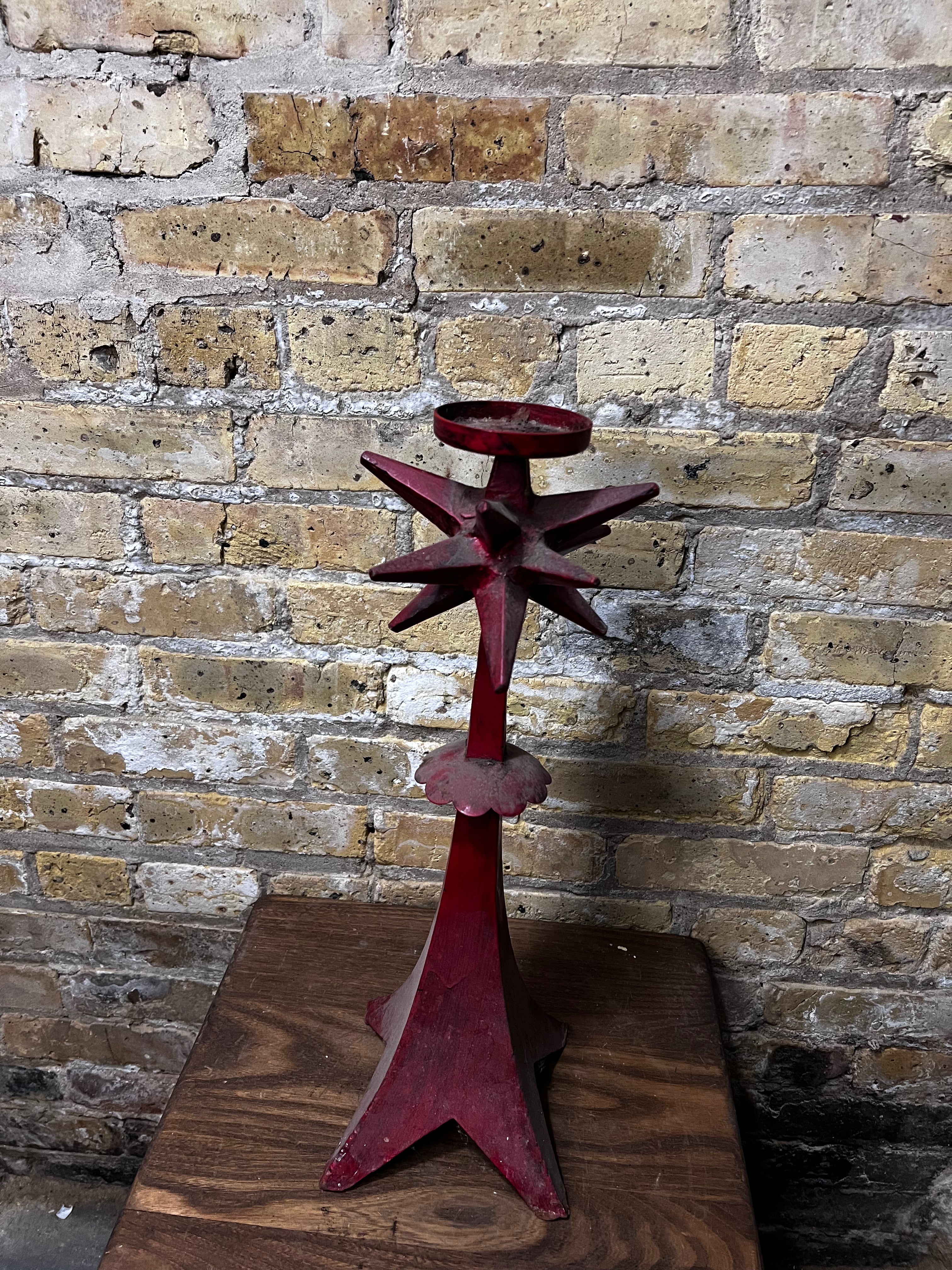iron candle holder