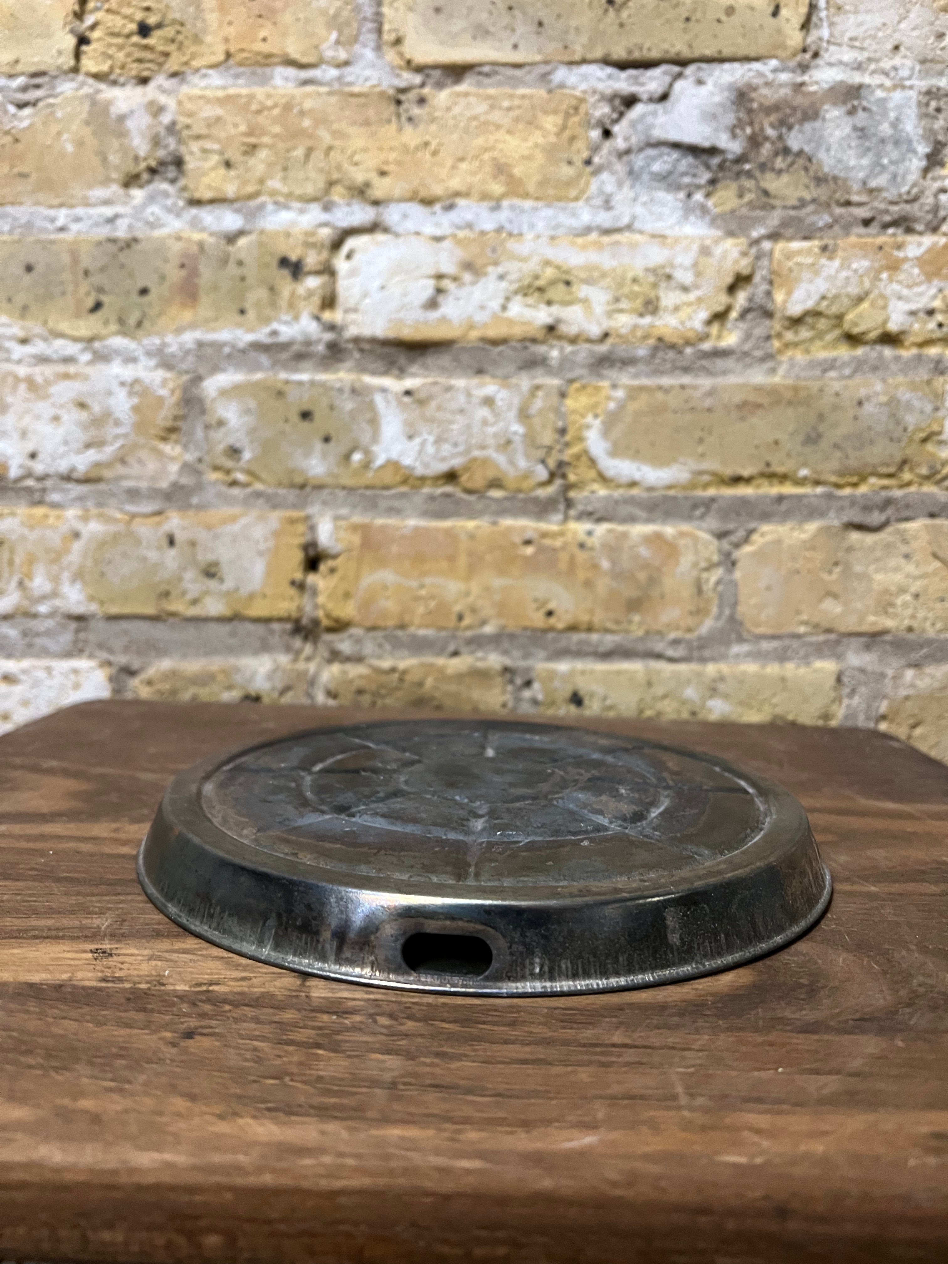 Vintage Bottom Metal Canister
