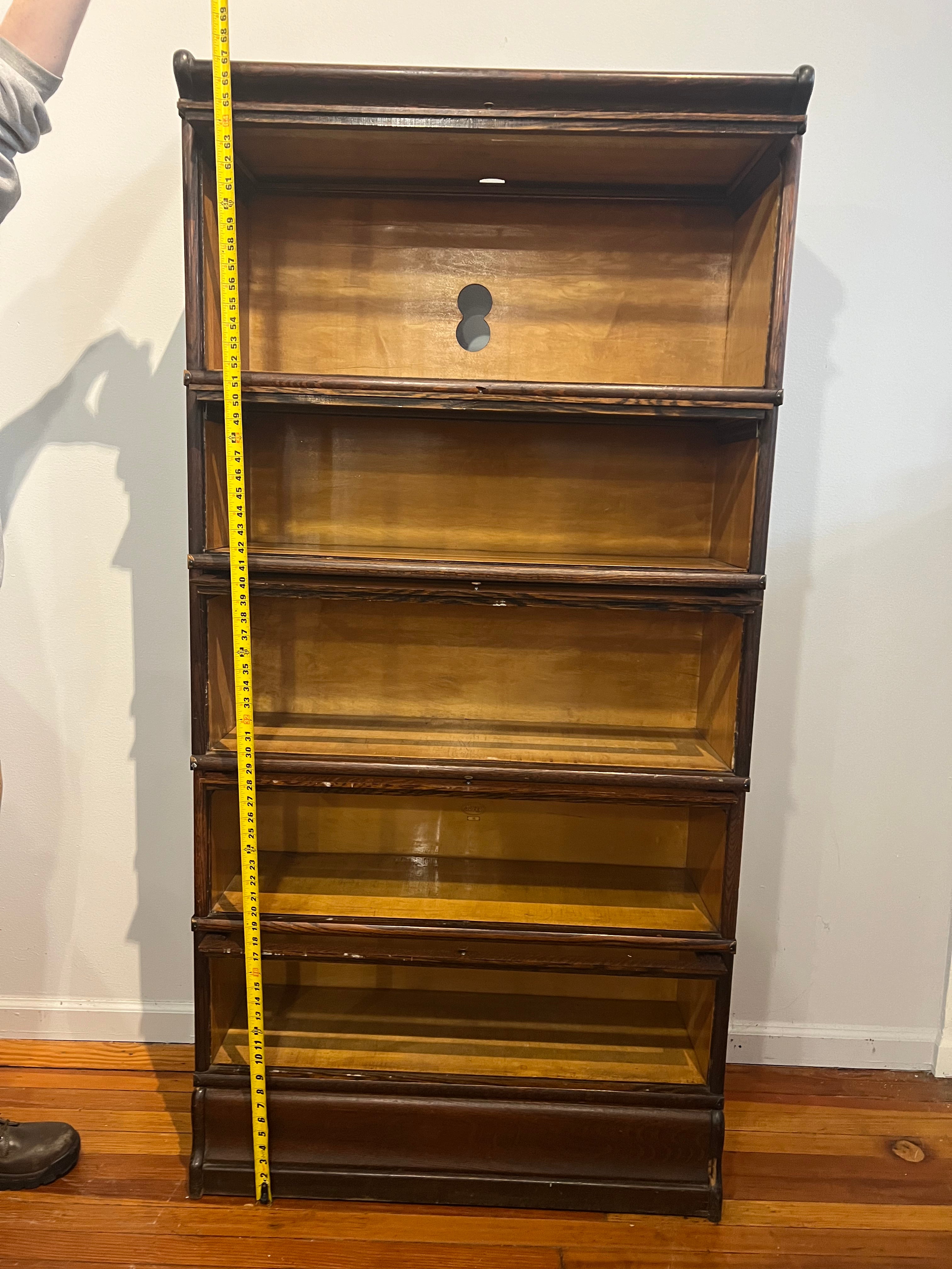 Five Shelf Barrister Bookcase