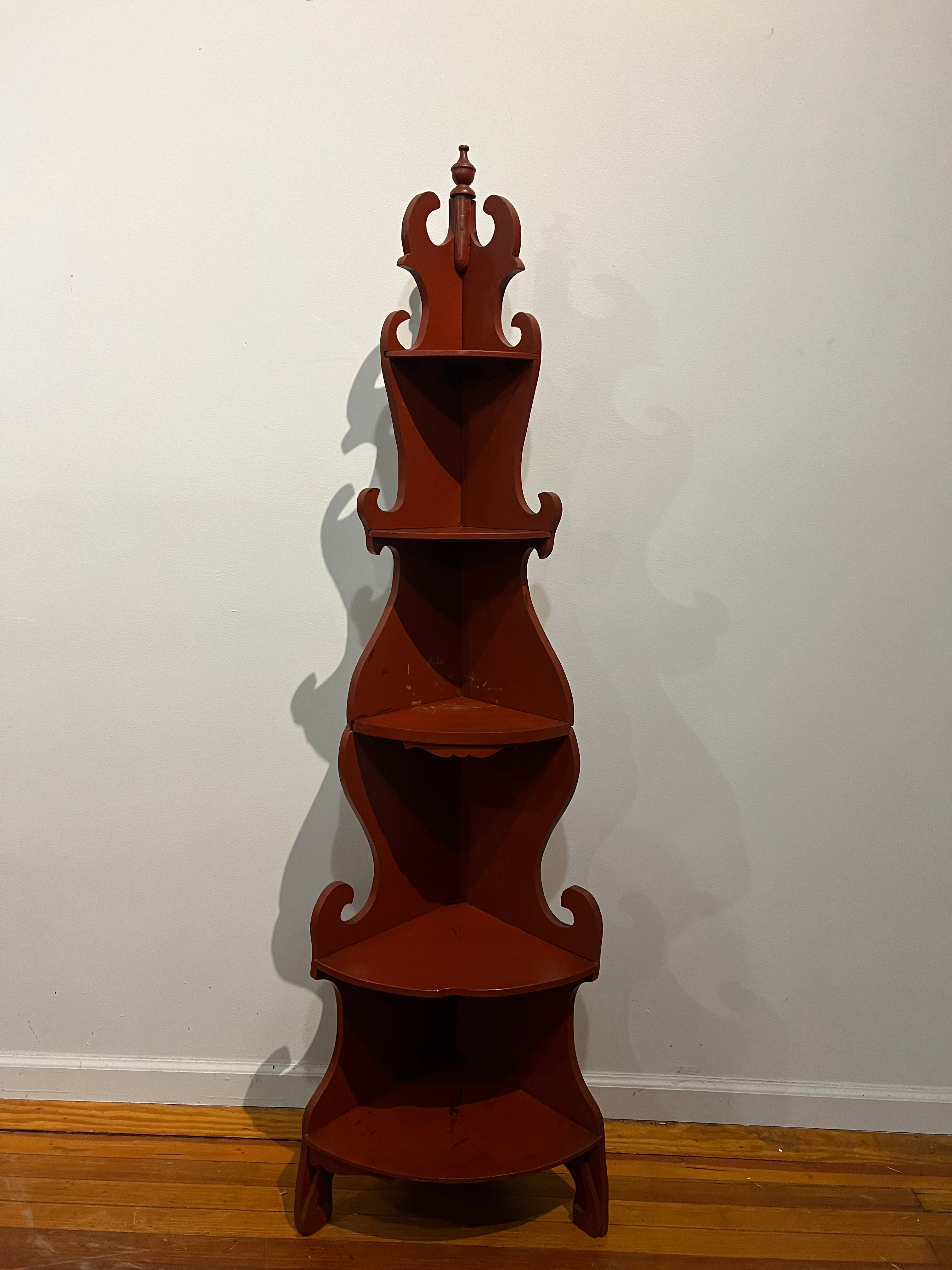 Wooden Corner Shelf