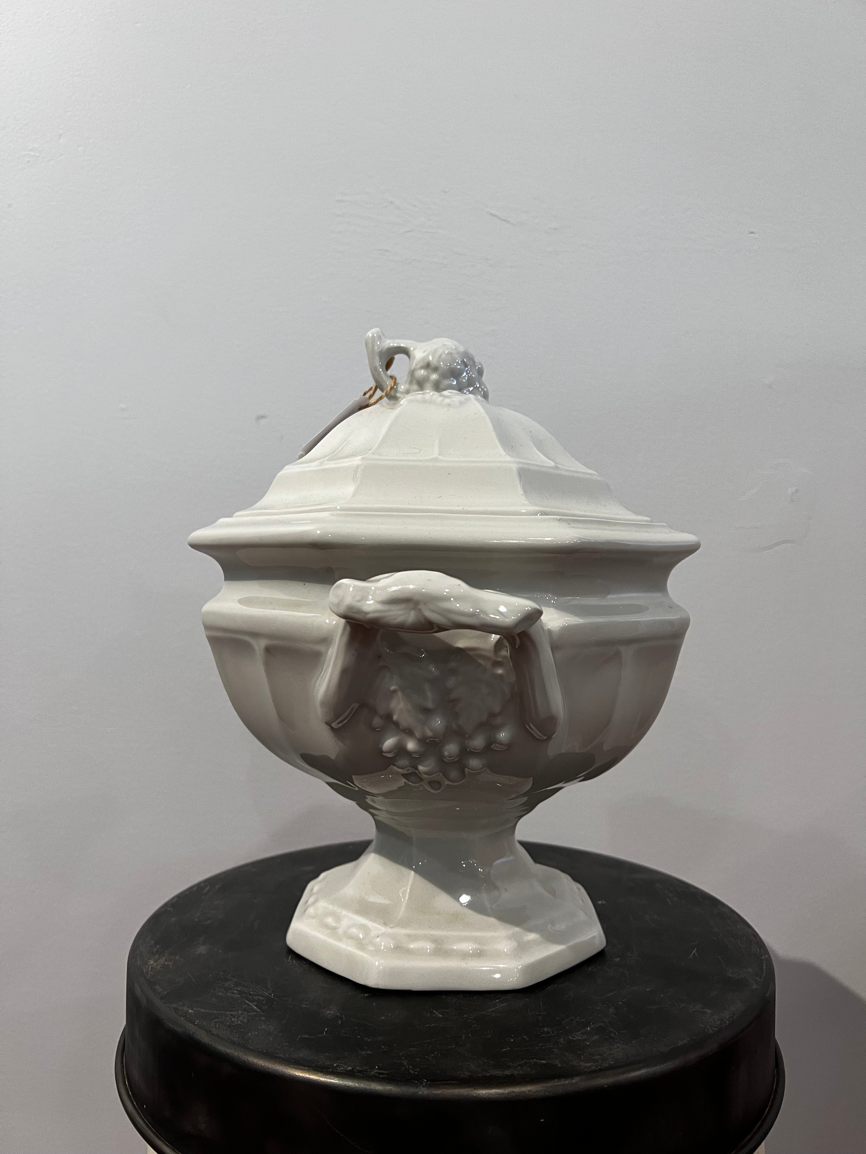 Vintage White Soup Tureen