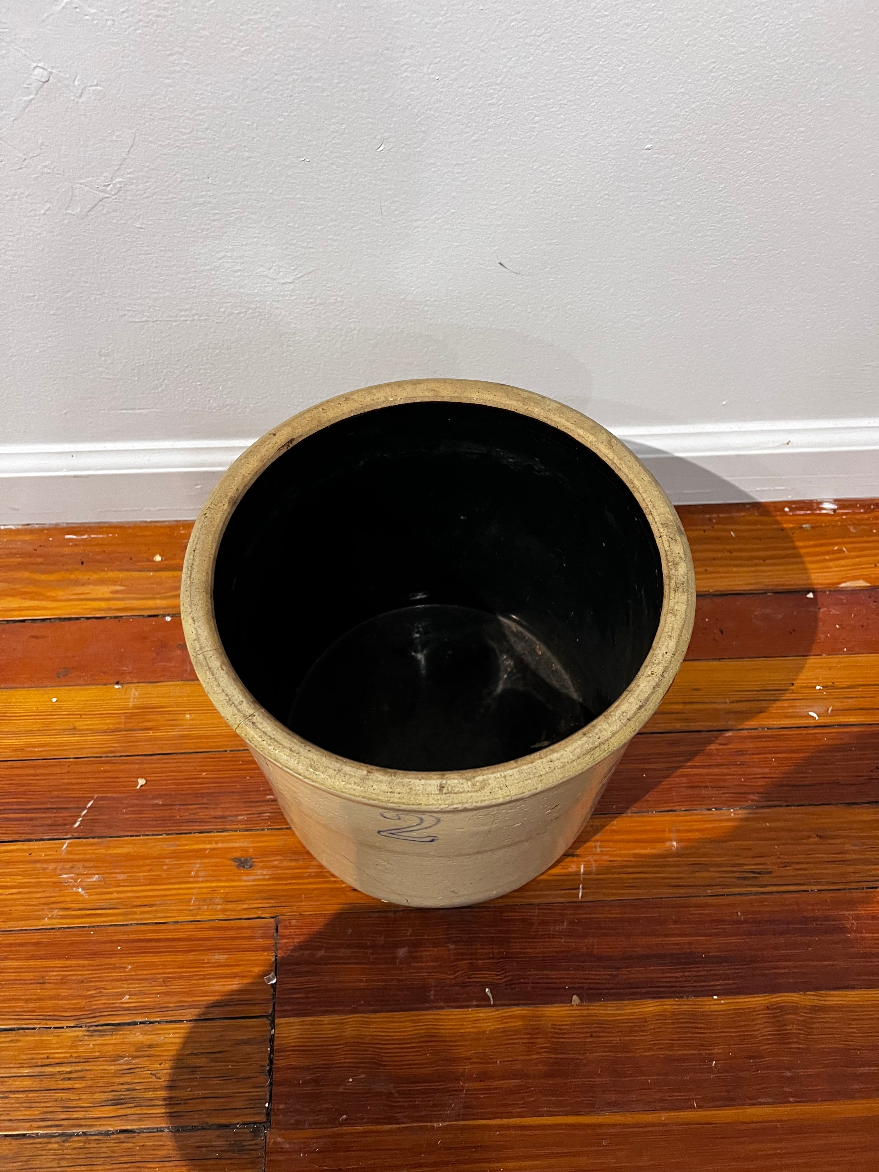 Stoneware Crock Lg.