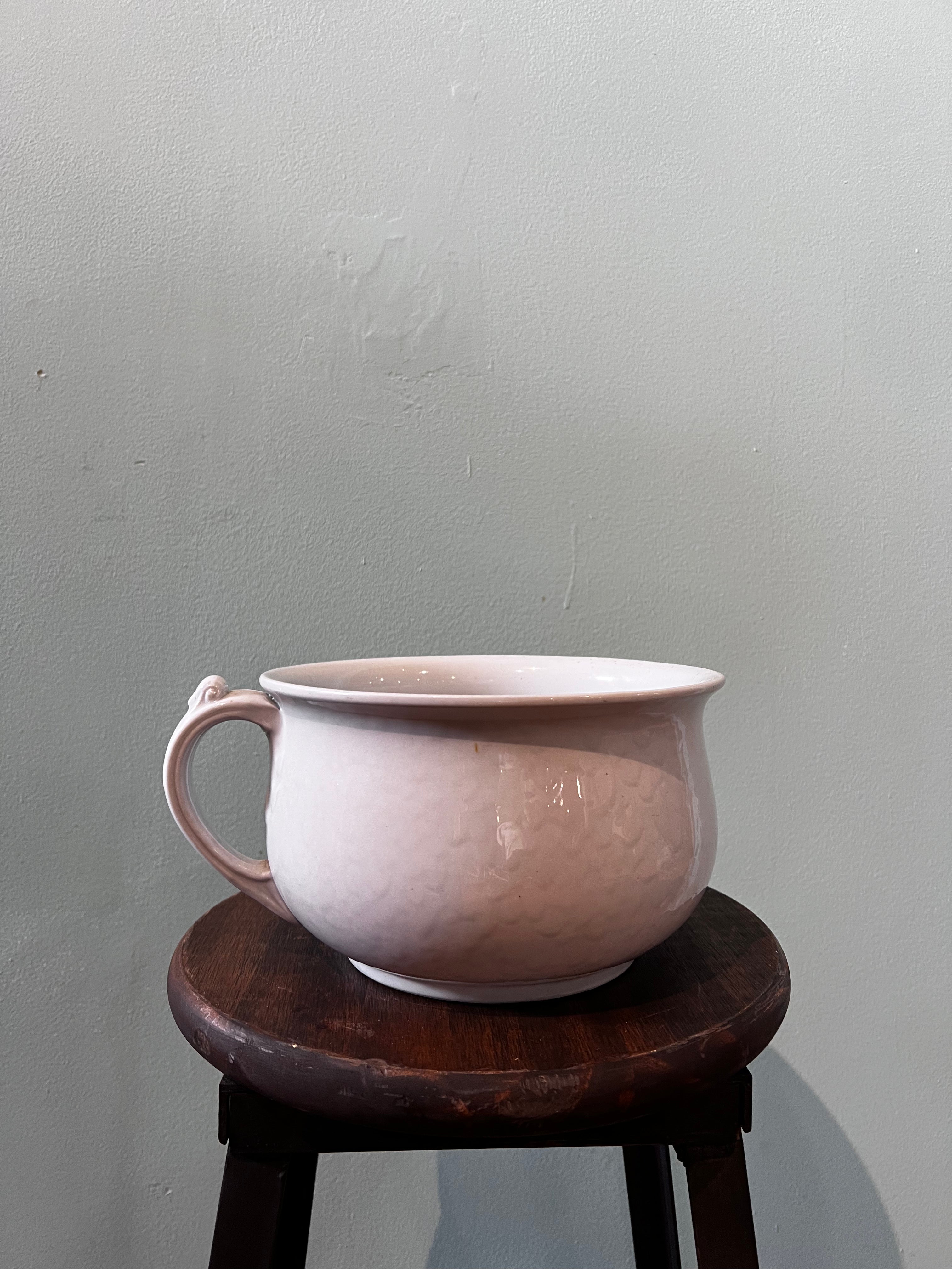 White Ceramic Chamber Pot