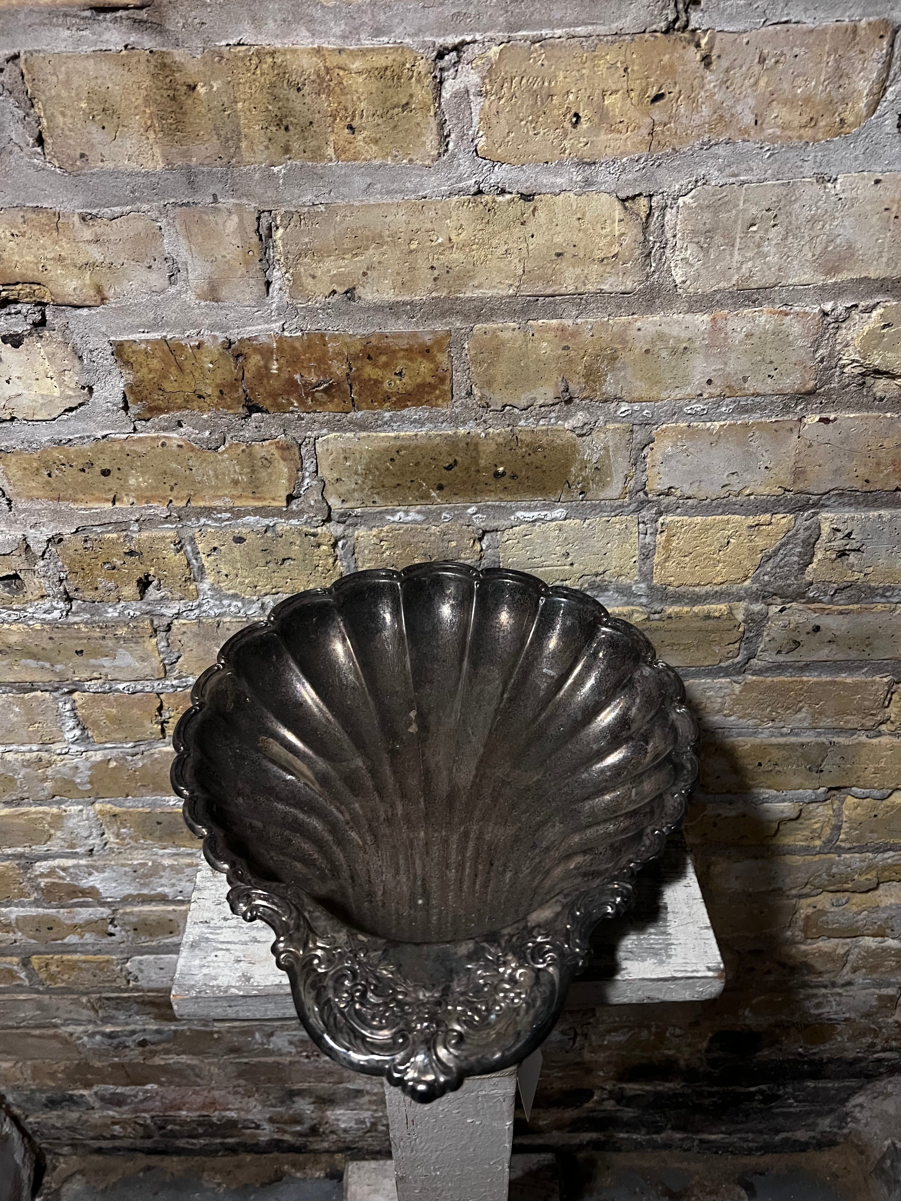 Silverplate Shell Bowl