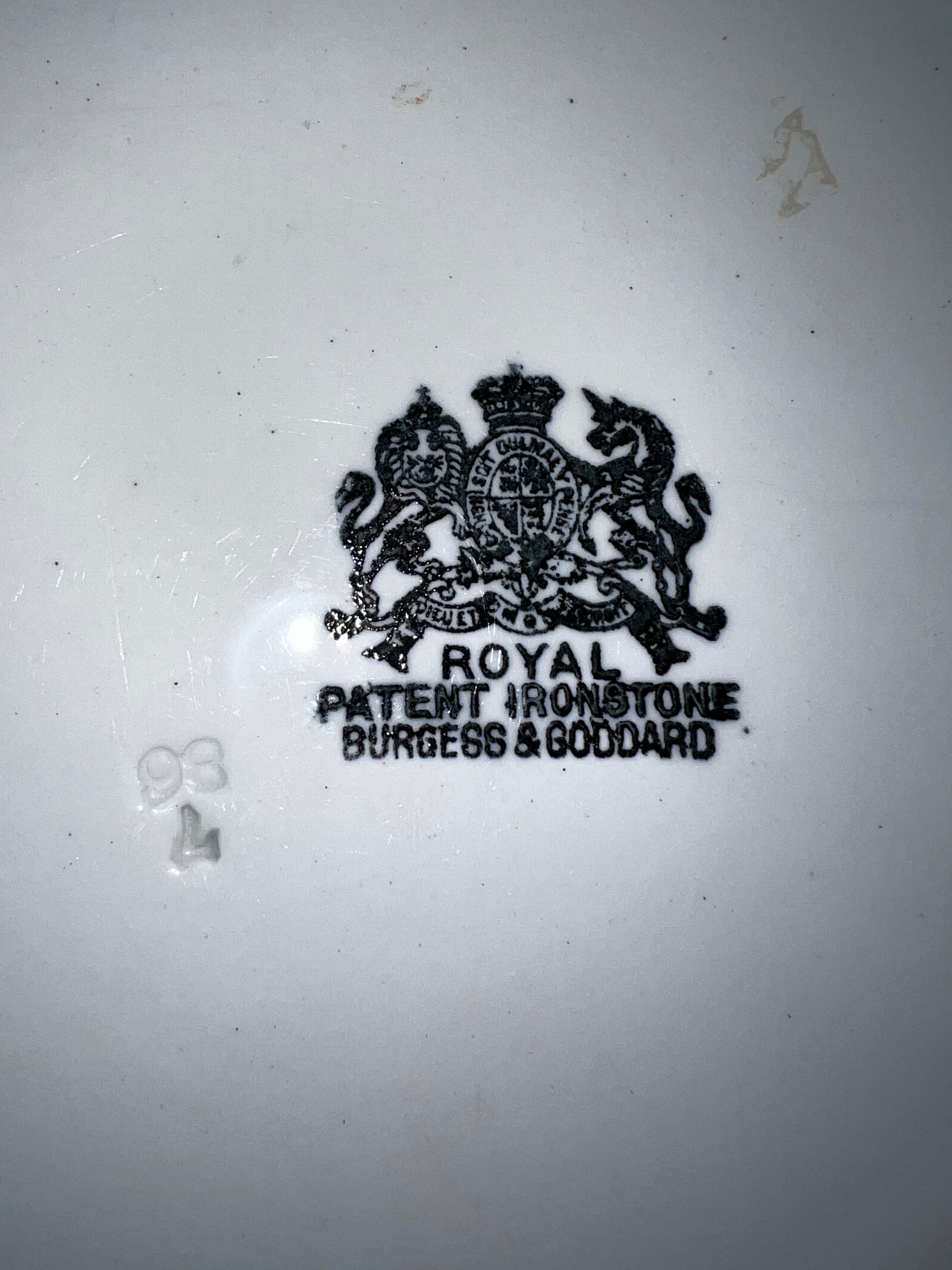 Antique Burgess & Goddard Platter