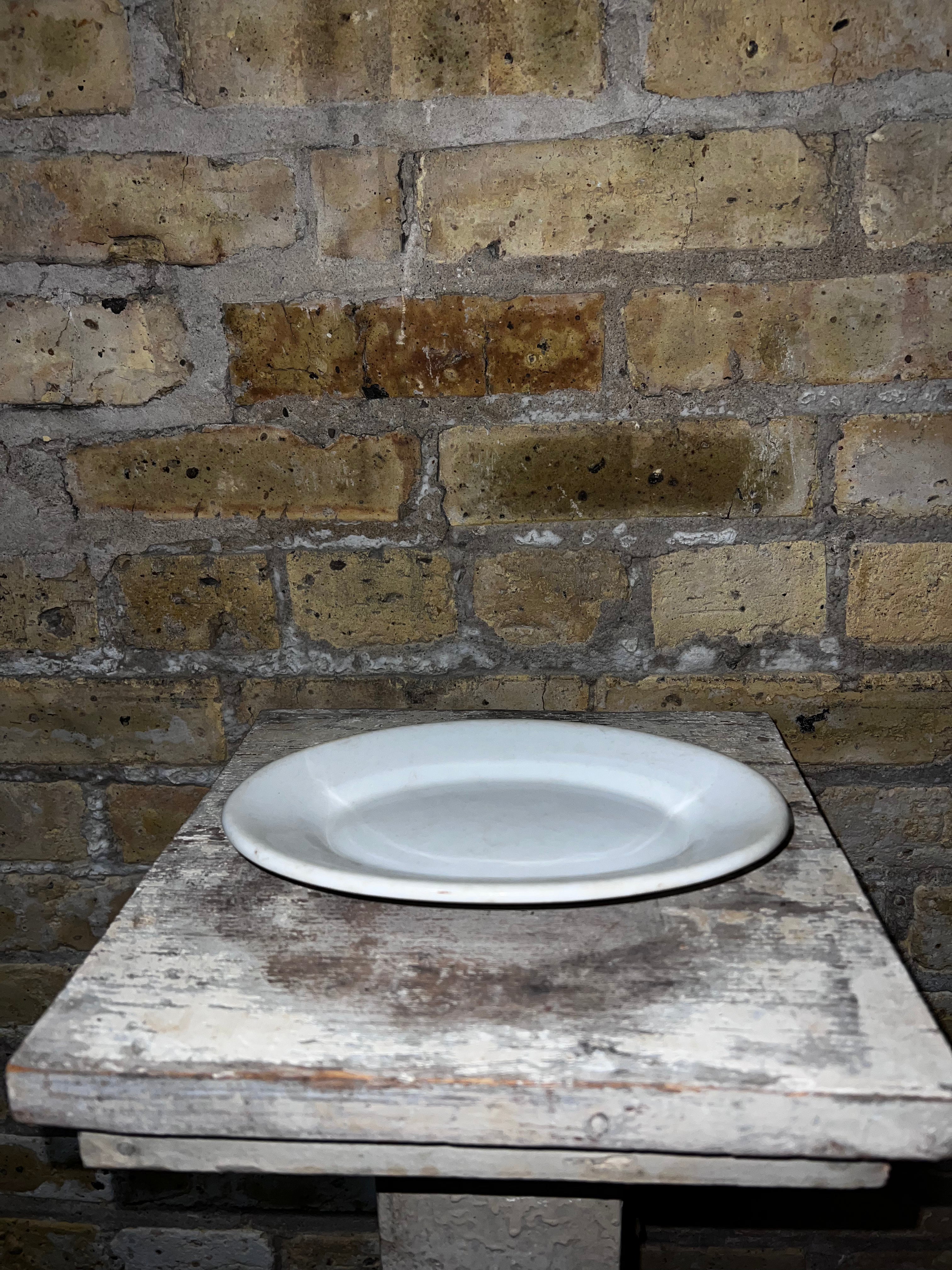 White Oval Tray Med