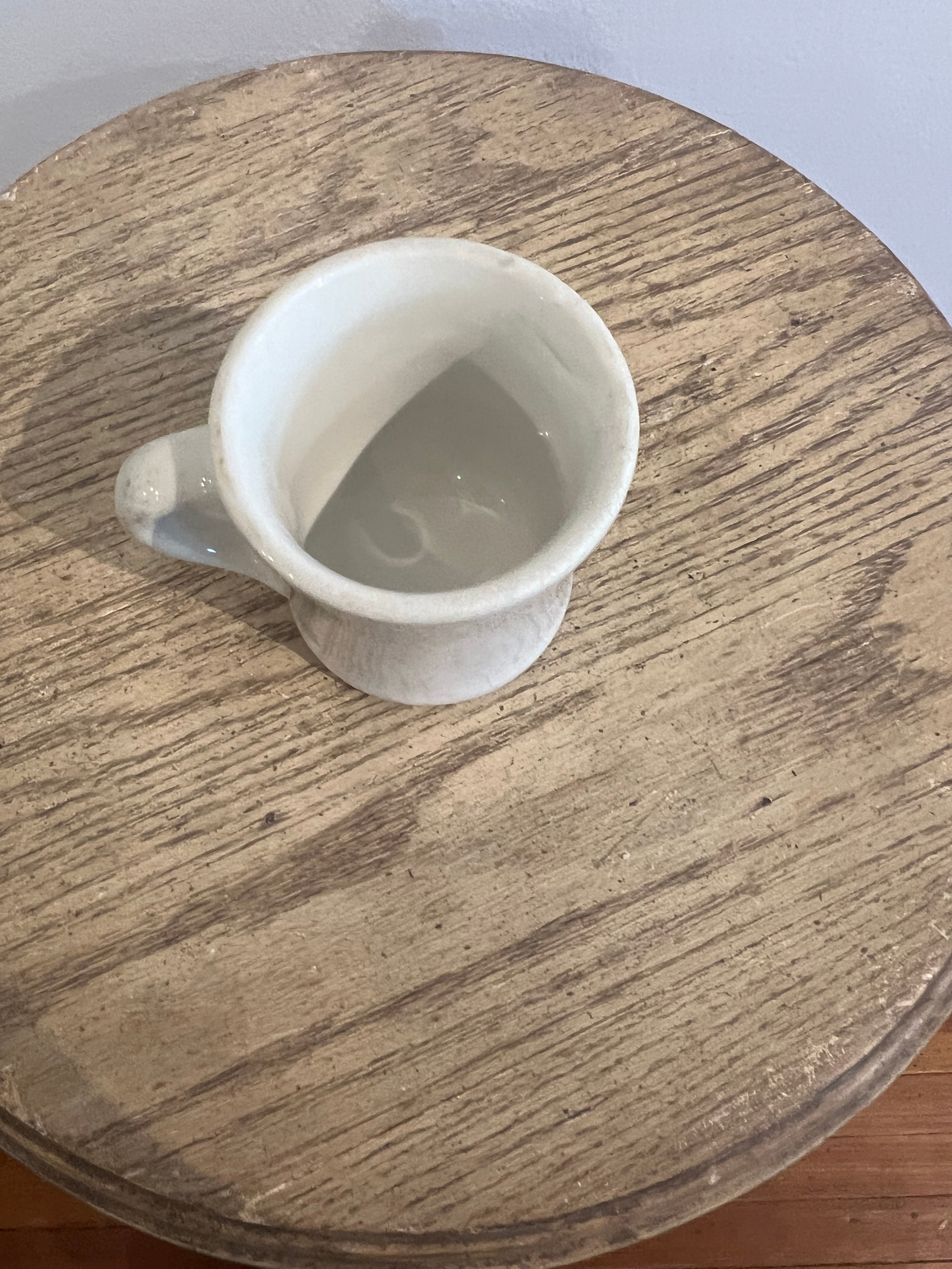 Vintage White Ceramic Coffee Mug