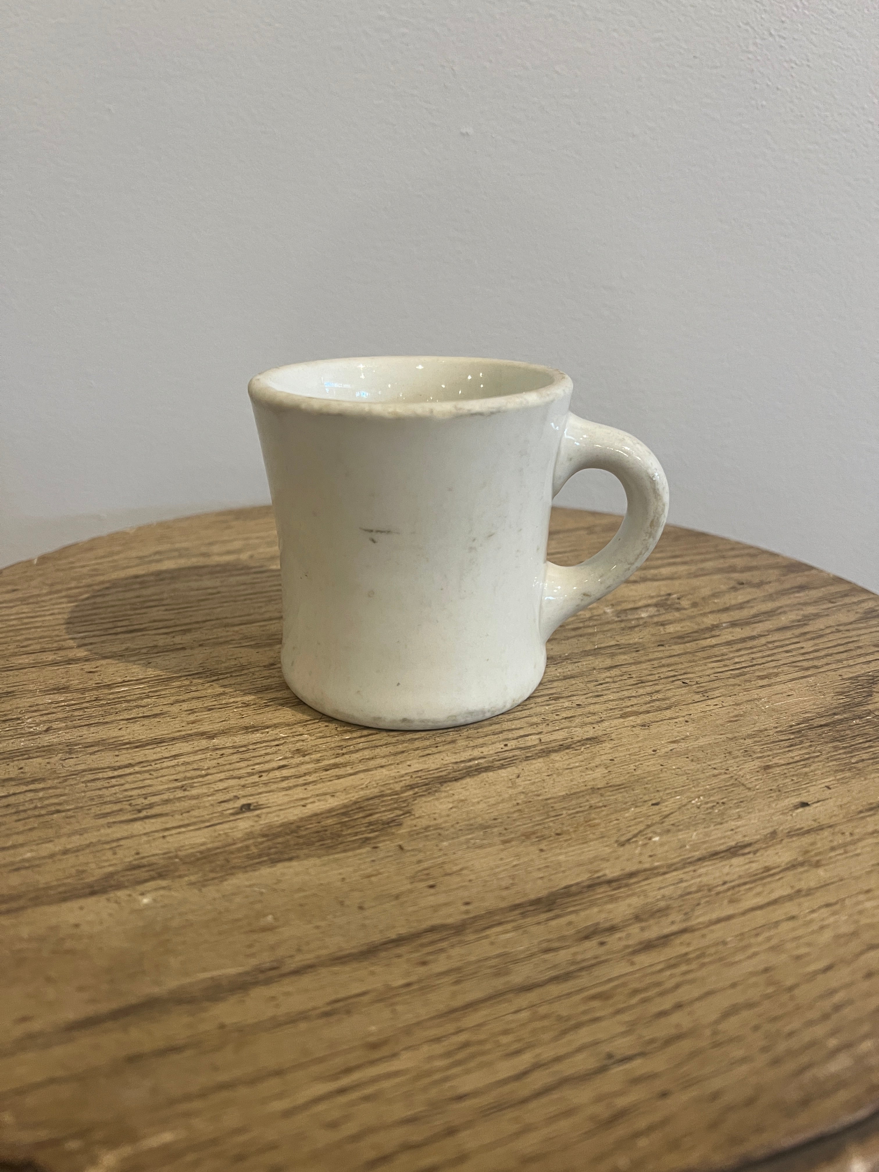 Vintage White Ceramic Coffee Mug