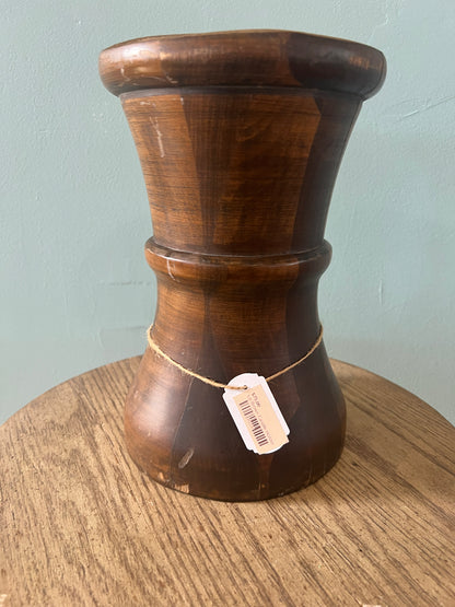 Large Wood Candle Holder