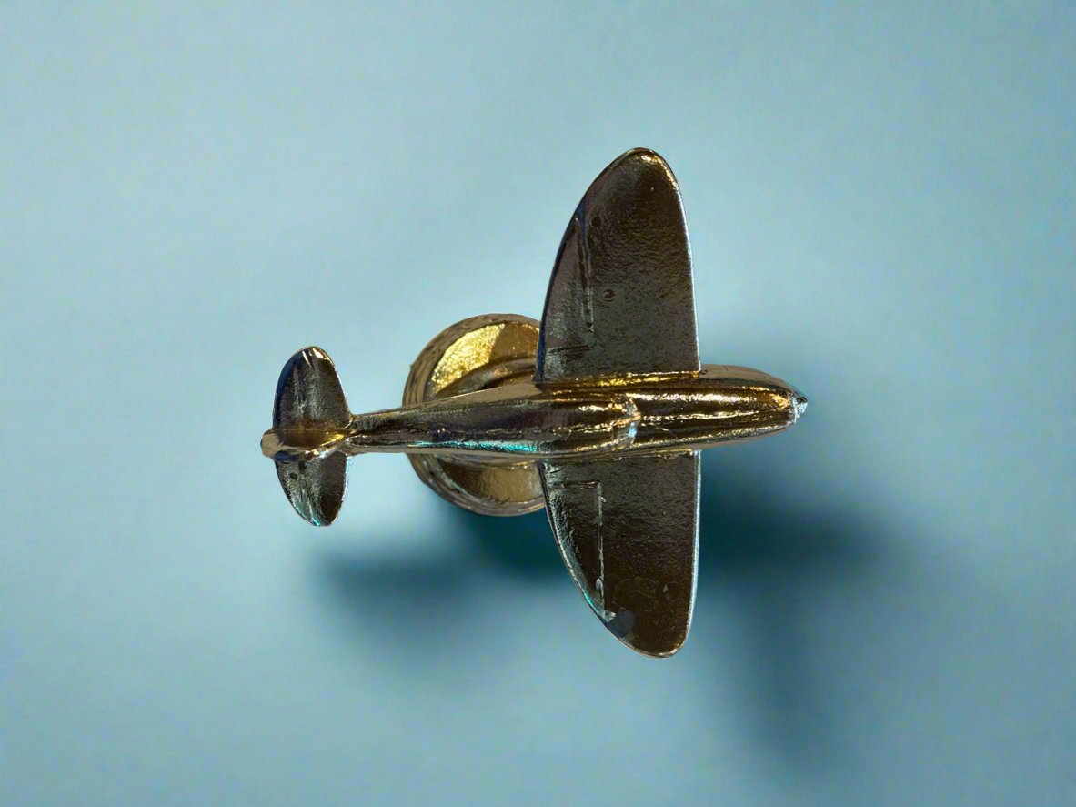 WWII Era Golden Plane Decoration