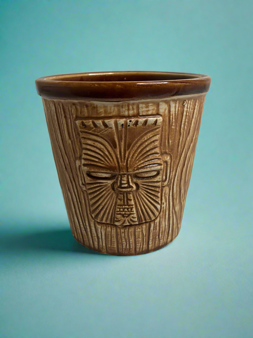 Vintage Ceramic Tiki Cup
