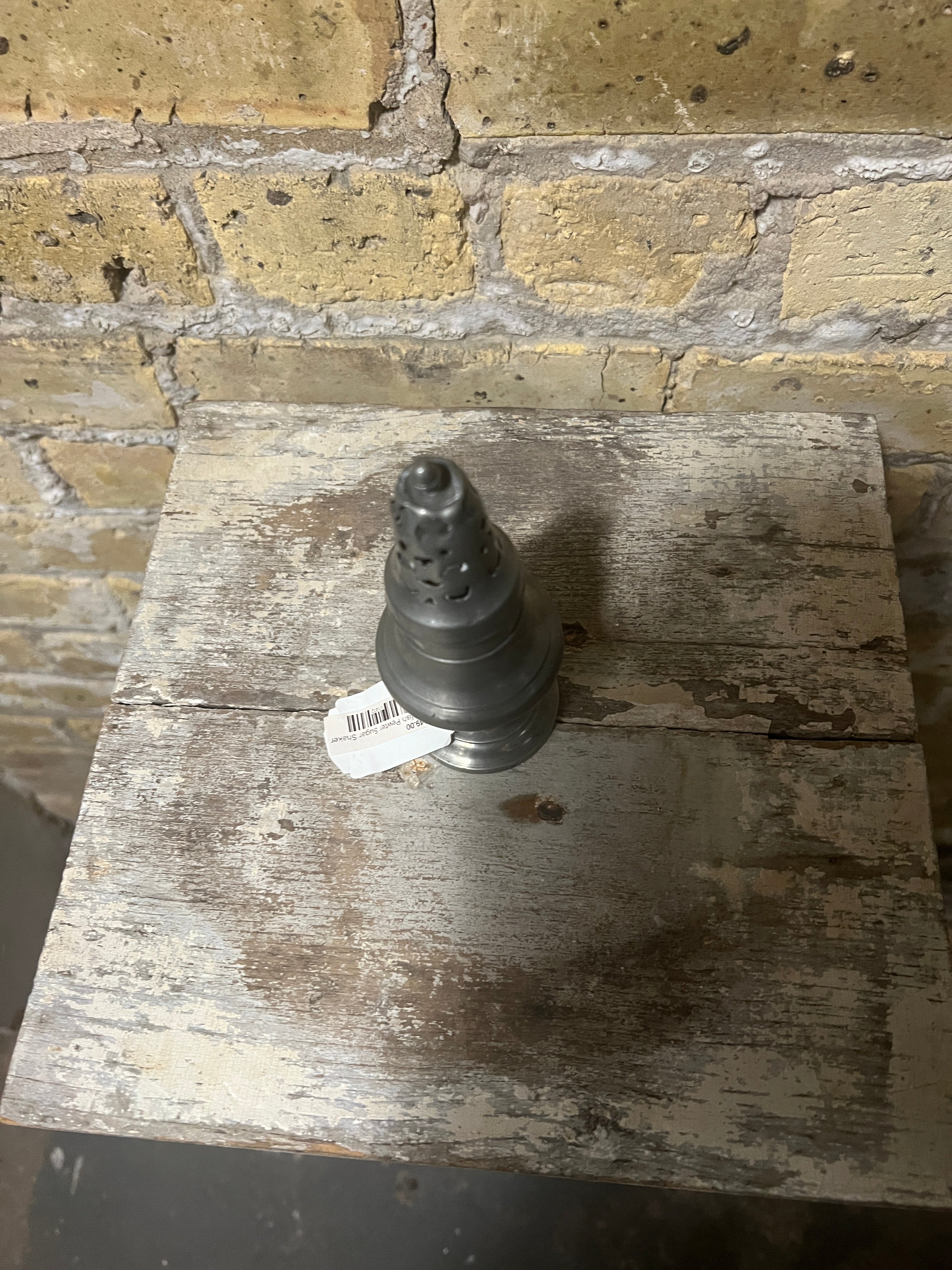 English Pewter Sugar Shaker