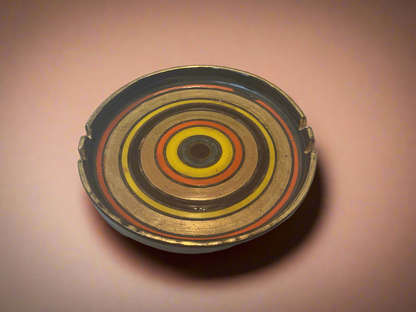 Vintage Circular Studio MCM Pottery Ashtray