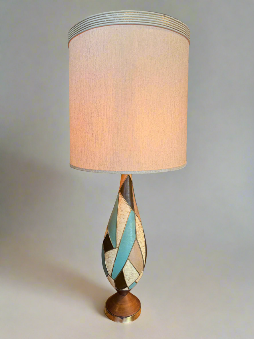 MCM Abstract Teardrop Table Lamp