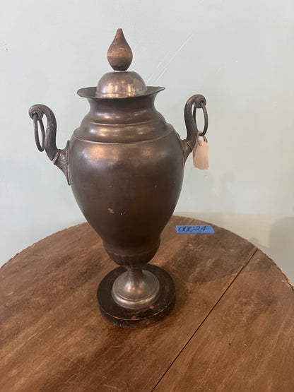 1900s pewter tea urn with spigot