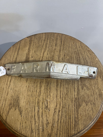 Farmall Tractor Hood Badge