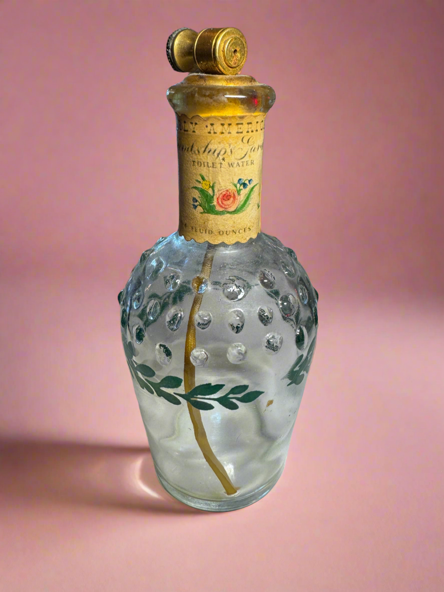 Vintage Early American Atomizer Perfume Bottle