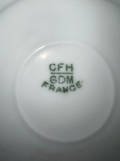 French White Porcelain Plate