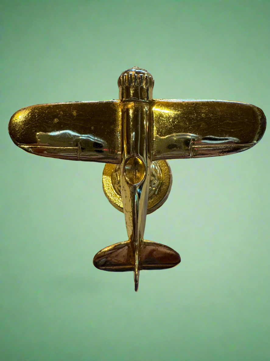 WWII Era Golden Plane Decoration