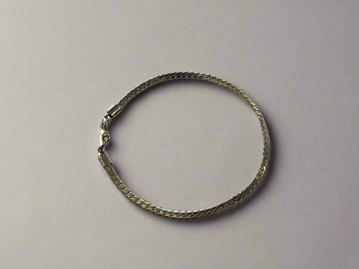 Vintage Herringbone Chain Bracelet
