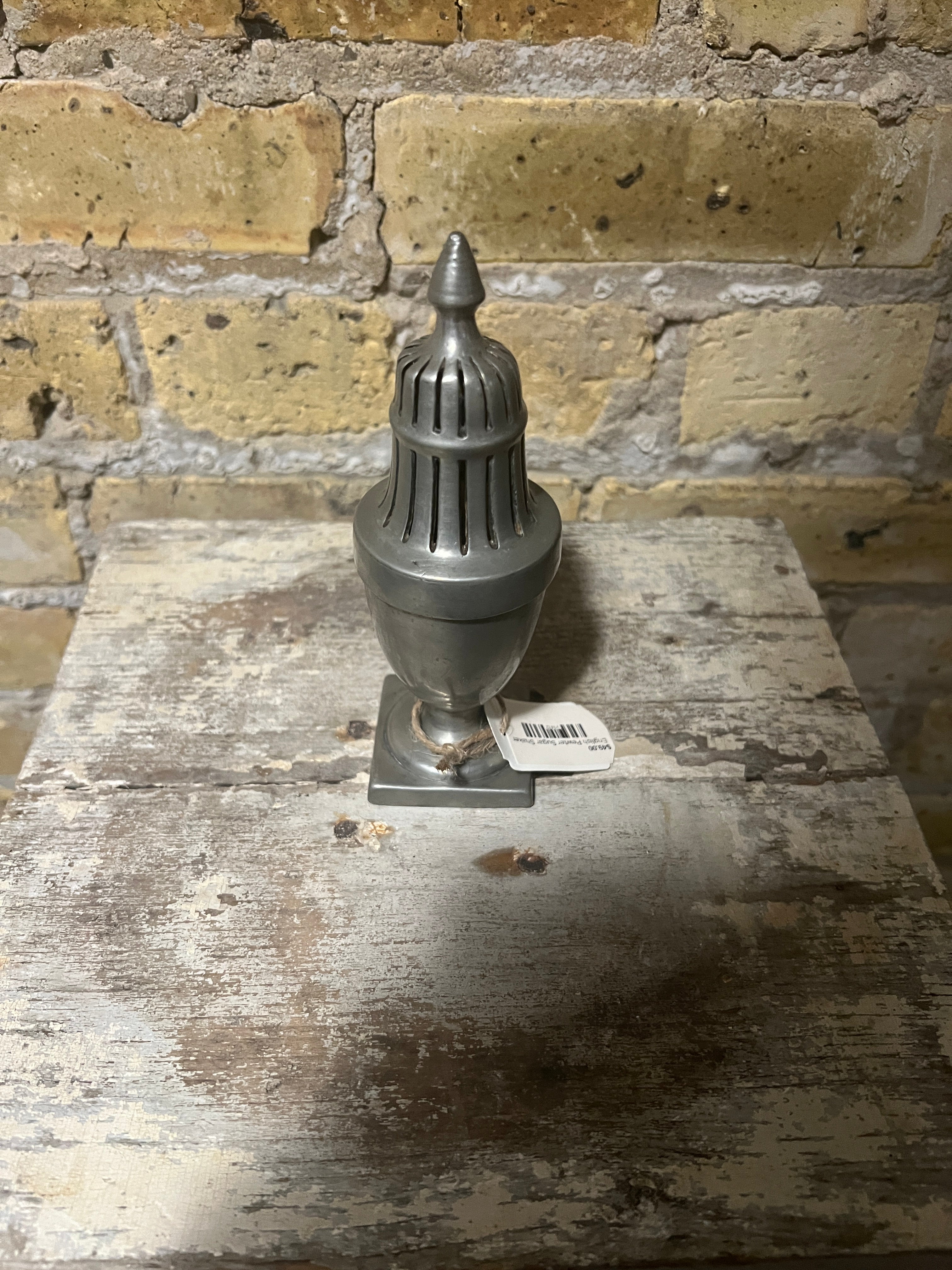 English Pewter Sugar Shaker