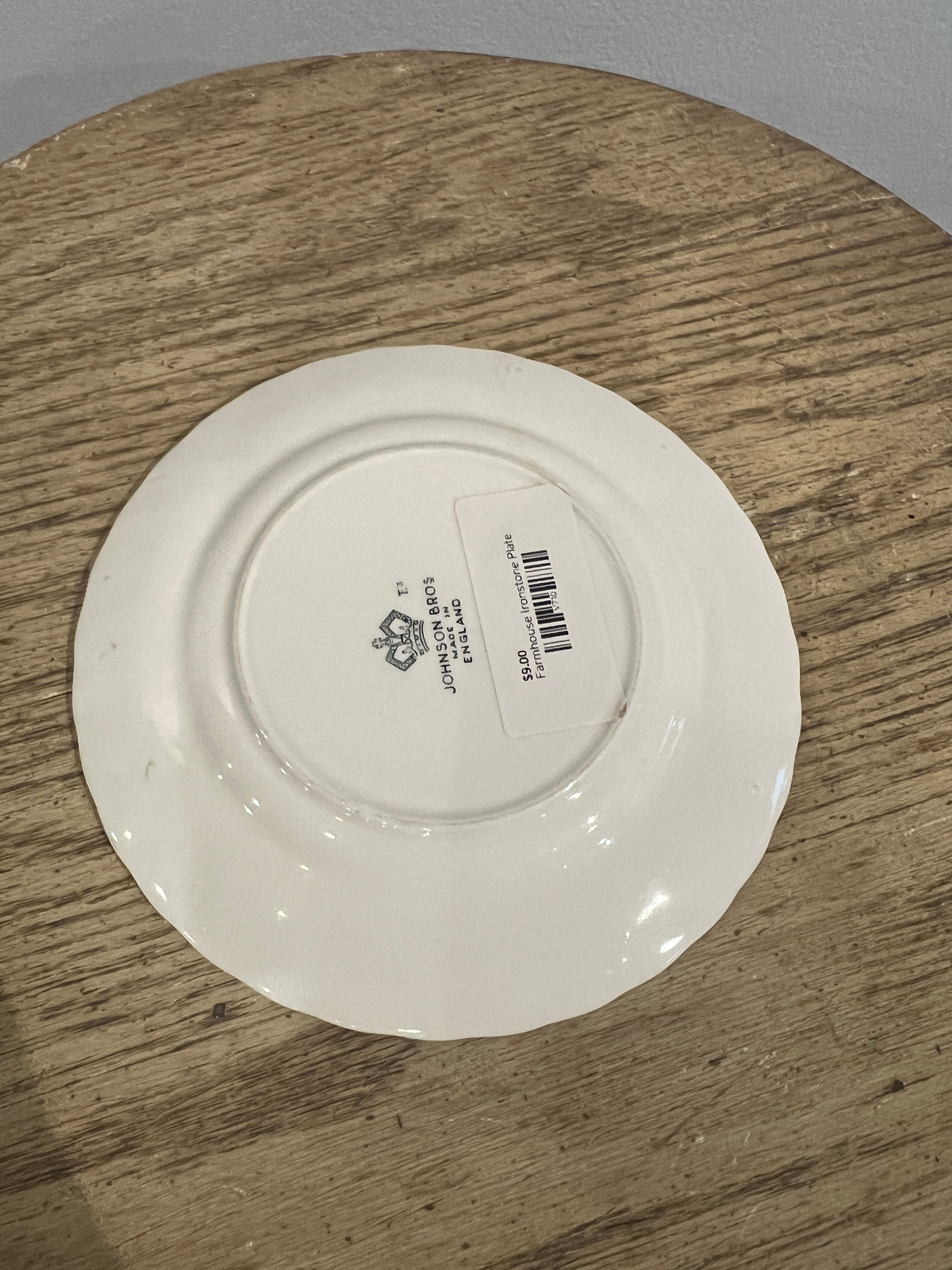 Farmhouse Ironstone Plate