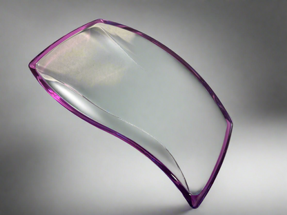 Purple Banded MCM Rectangular Dish
