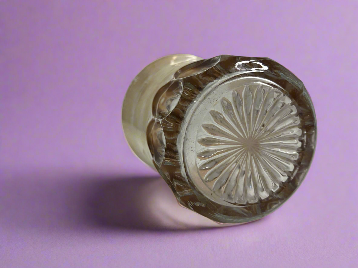 Pressed Glass Gold Cup