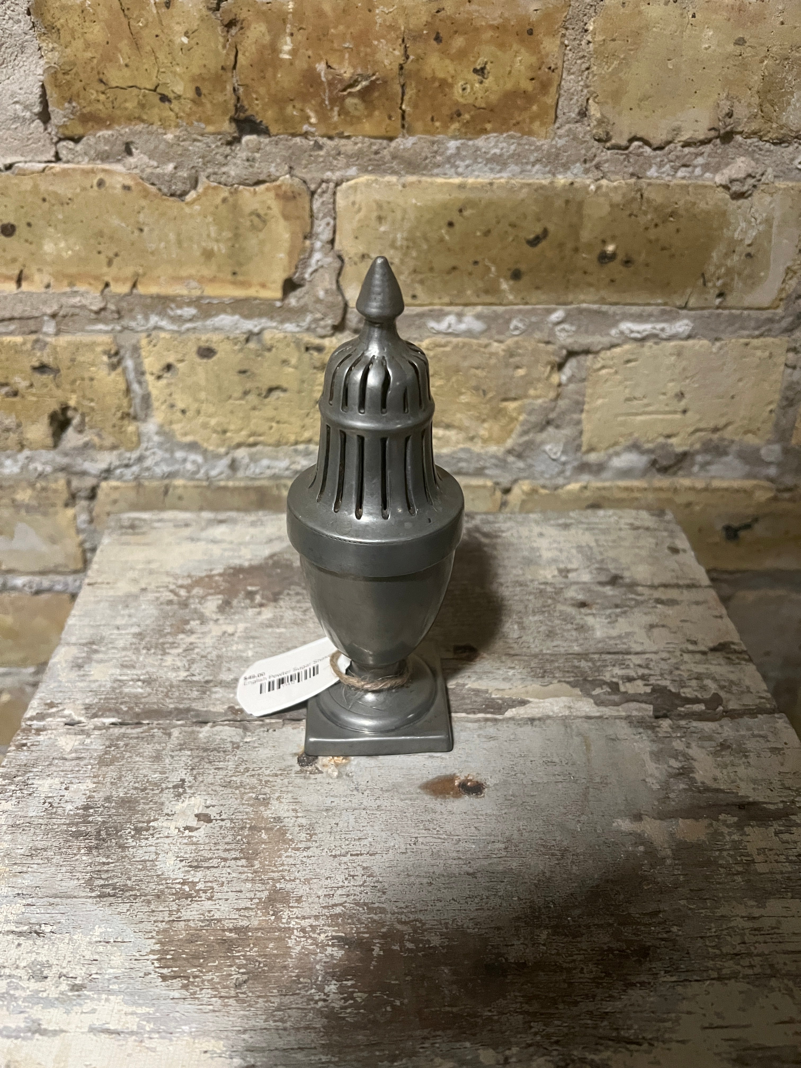 English Pewter Sugar Shaker