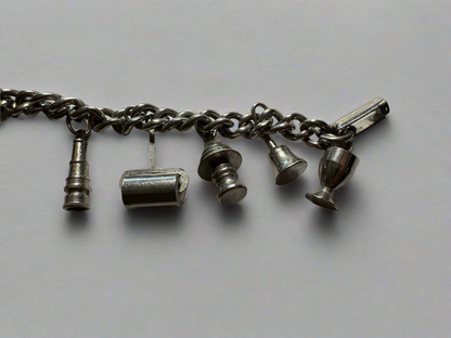Vintage Silver Charm Bracelet