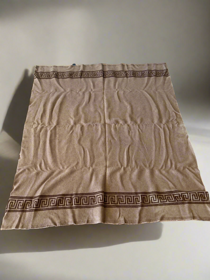 Greek Key Throw Blanket