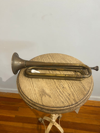 Brass military bugle