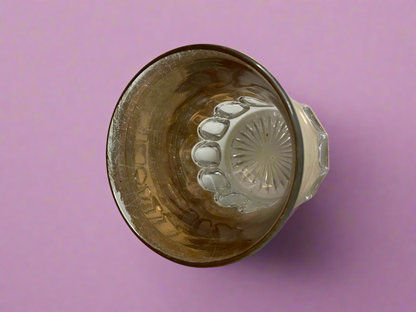 Pressed Glass Gold Cup