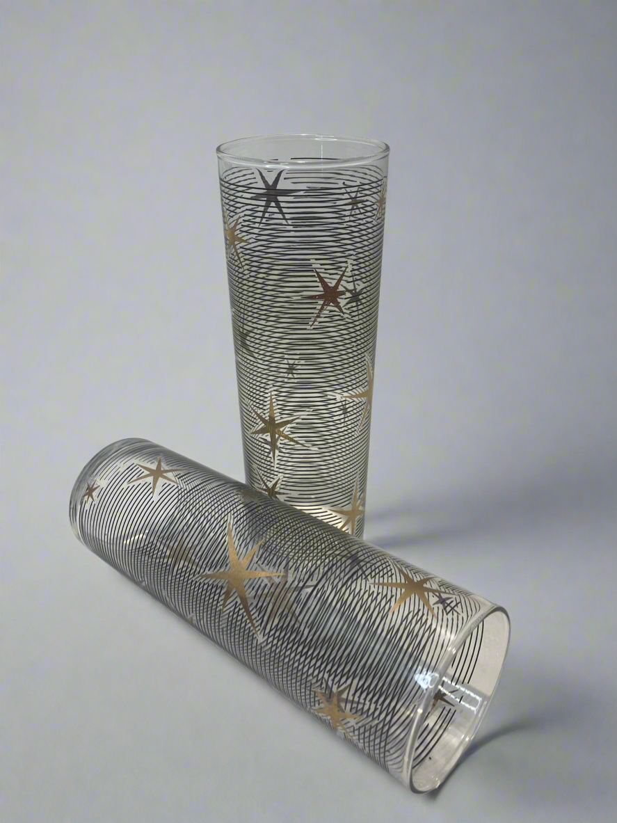Libby Gold Atomic Tall Tumblers (Set of 4)