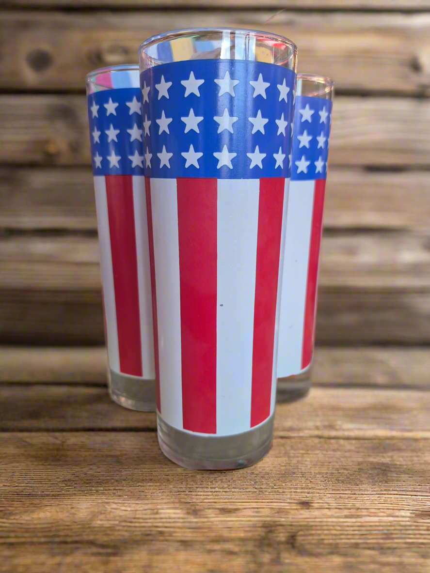 Stars and Stripes Highball Glasses