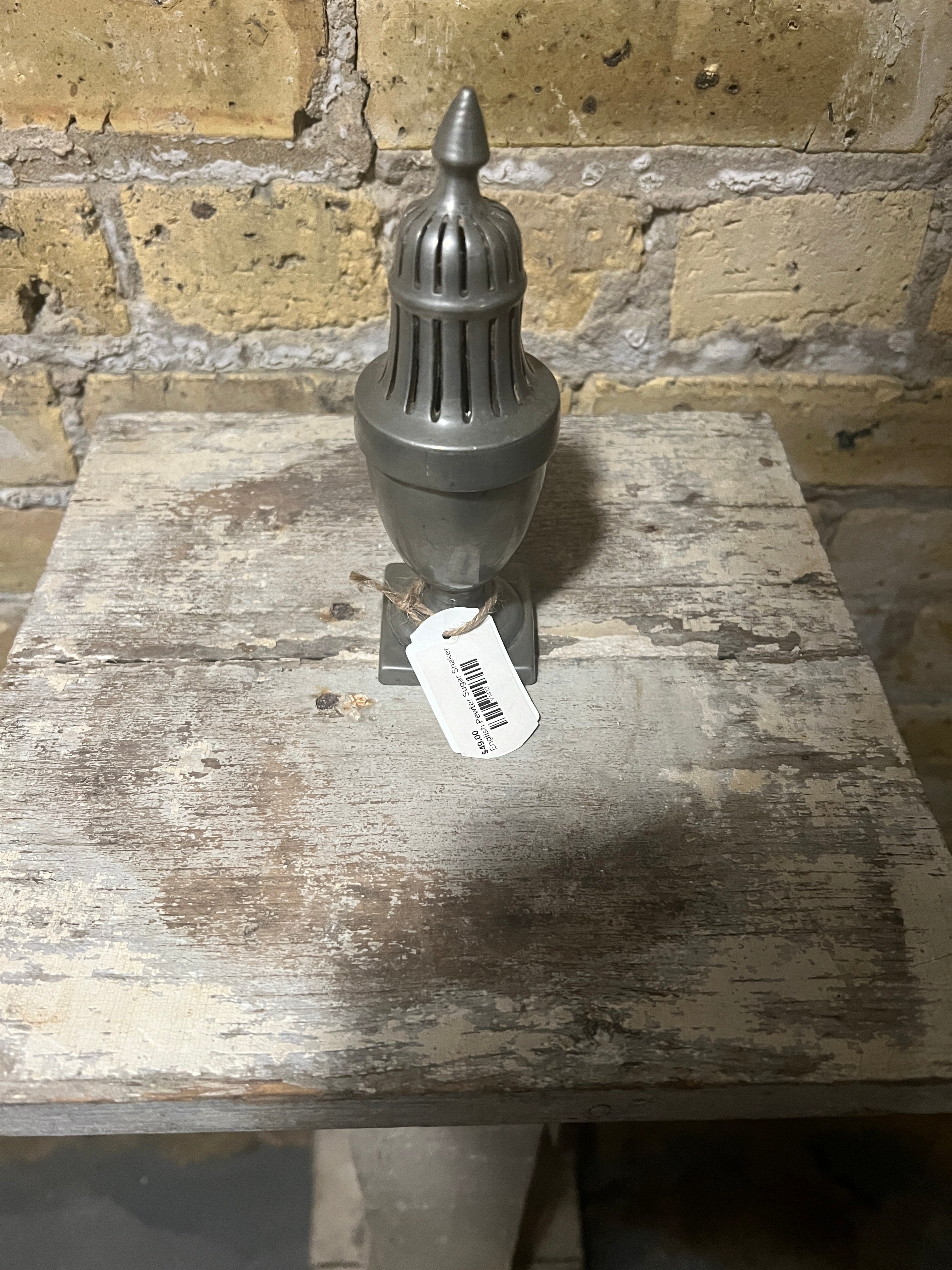 English Pewter Sugar Shaker