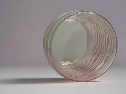 Pink depression Ribbed Cookie Jar