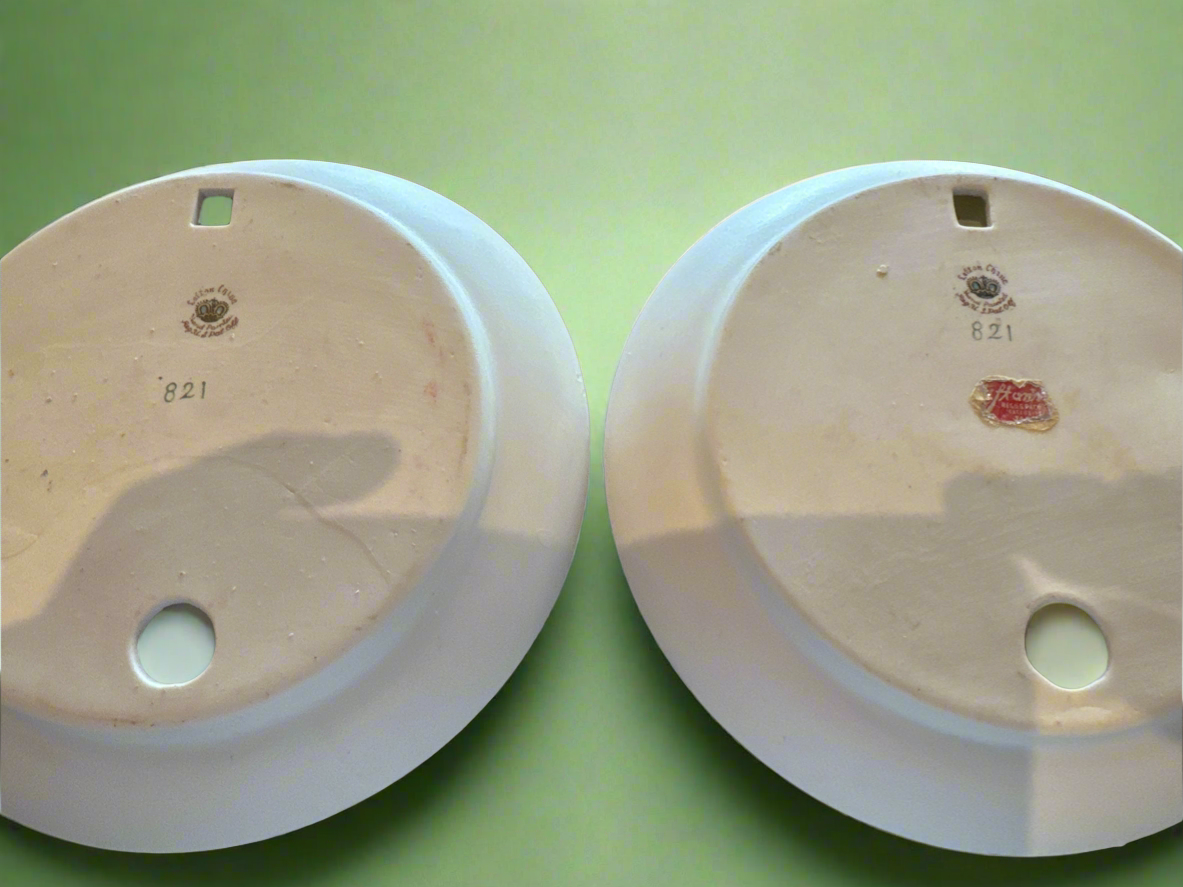 Lefton Floral Porcelain Wall Plates (Set)