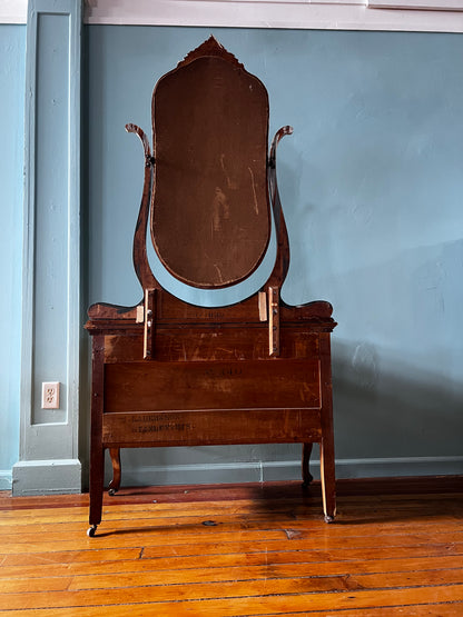 1920’s Serpentine Vanity w/ Mirror